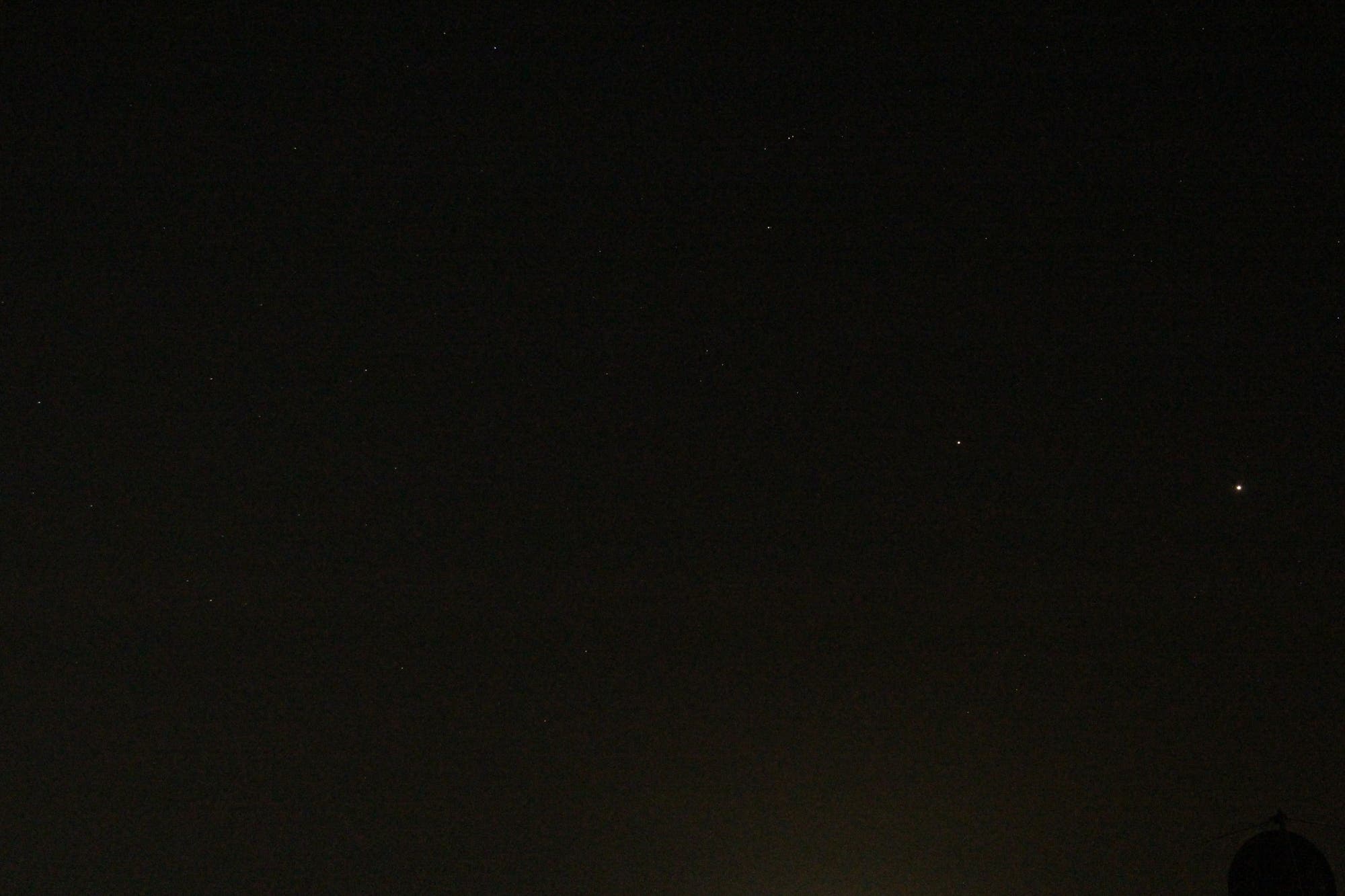 Sternbild Steinbock mit Jupiter und Saturn