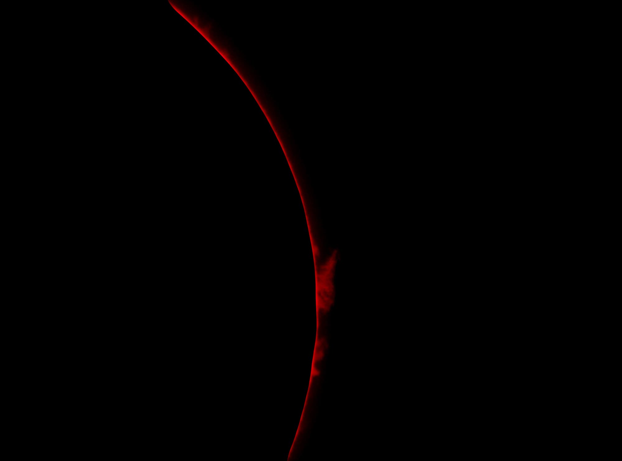 Sonnenprotuberanz am 1.12.2017