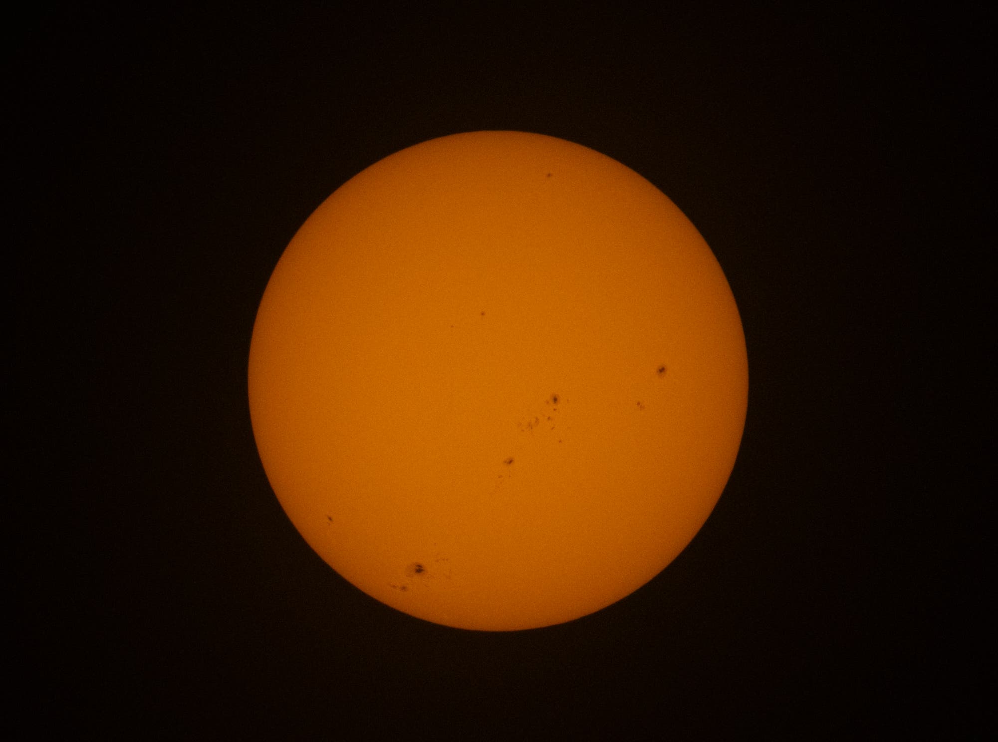 Die Sonne am 6. August 2024 