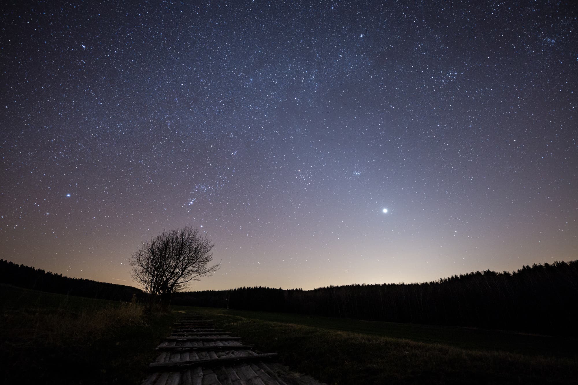 Zodiakallicht, im Erzgebirge1