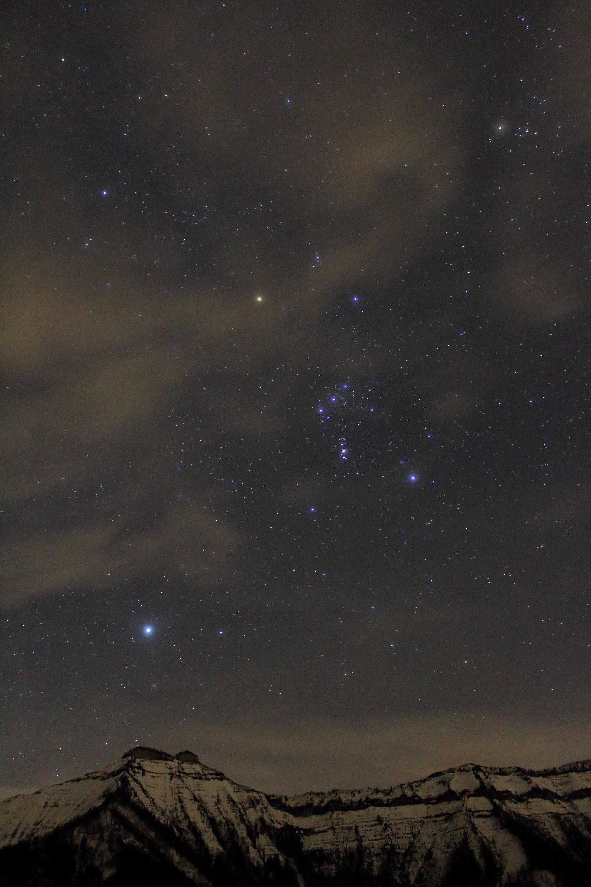 Orion, Sirius und Stier