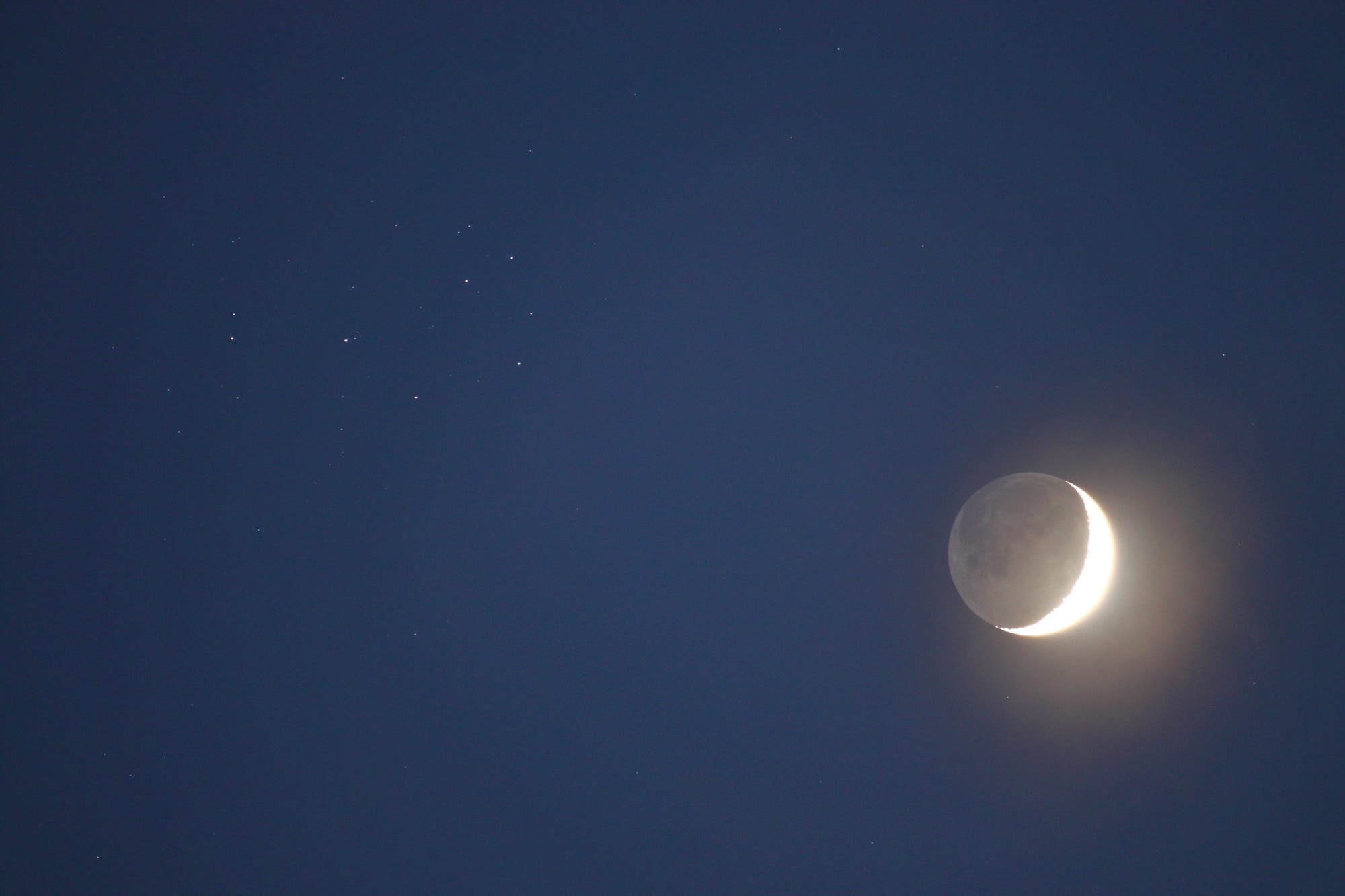 Bedeckung der Plejaden durch den Mond
