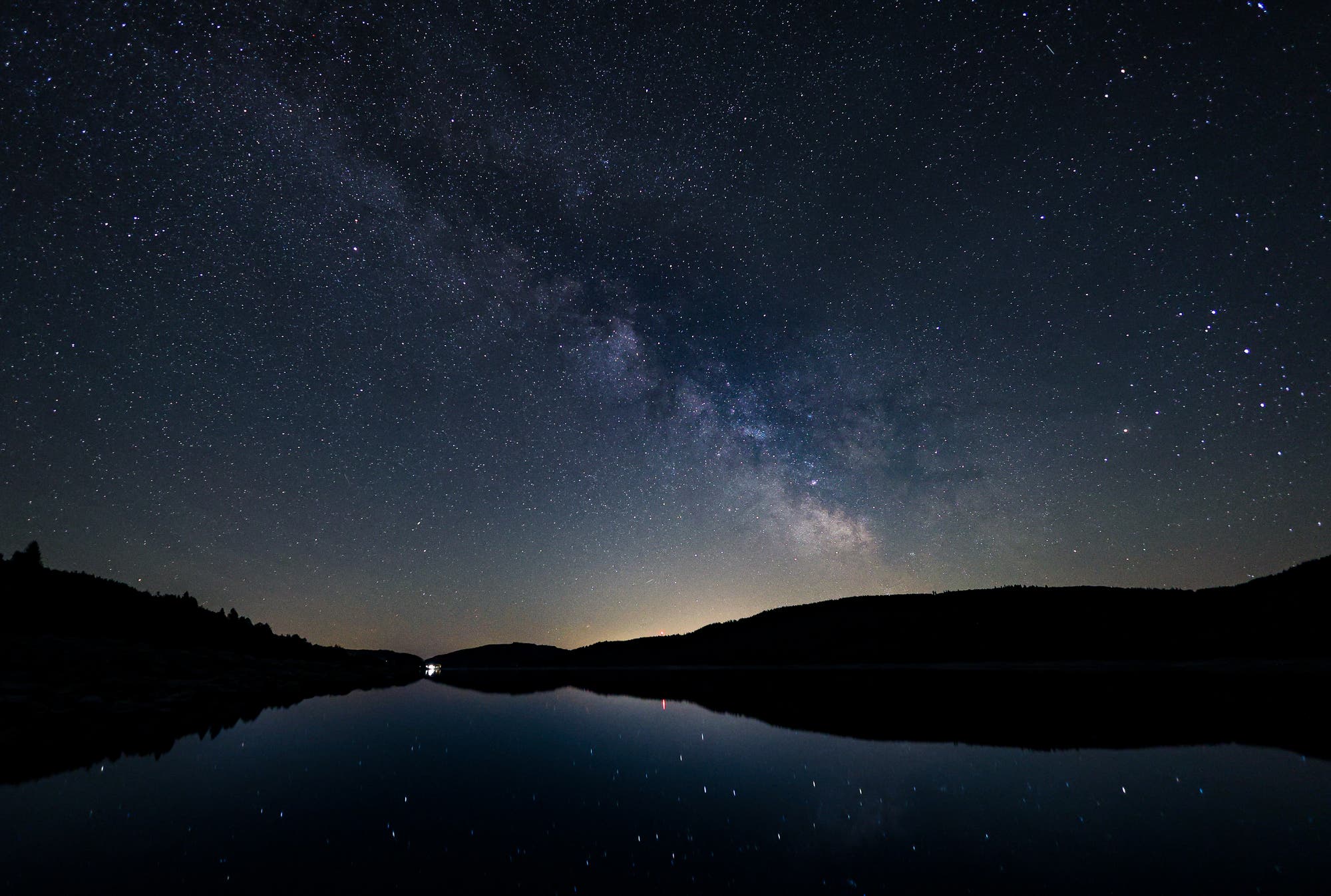 Milchstraße über dem Schluchsee (Schwarzwald)
