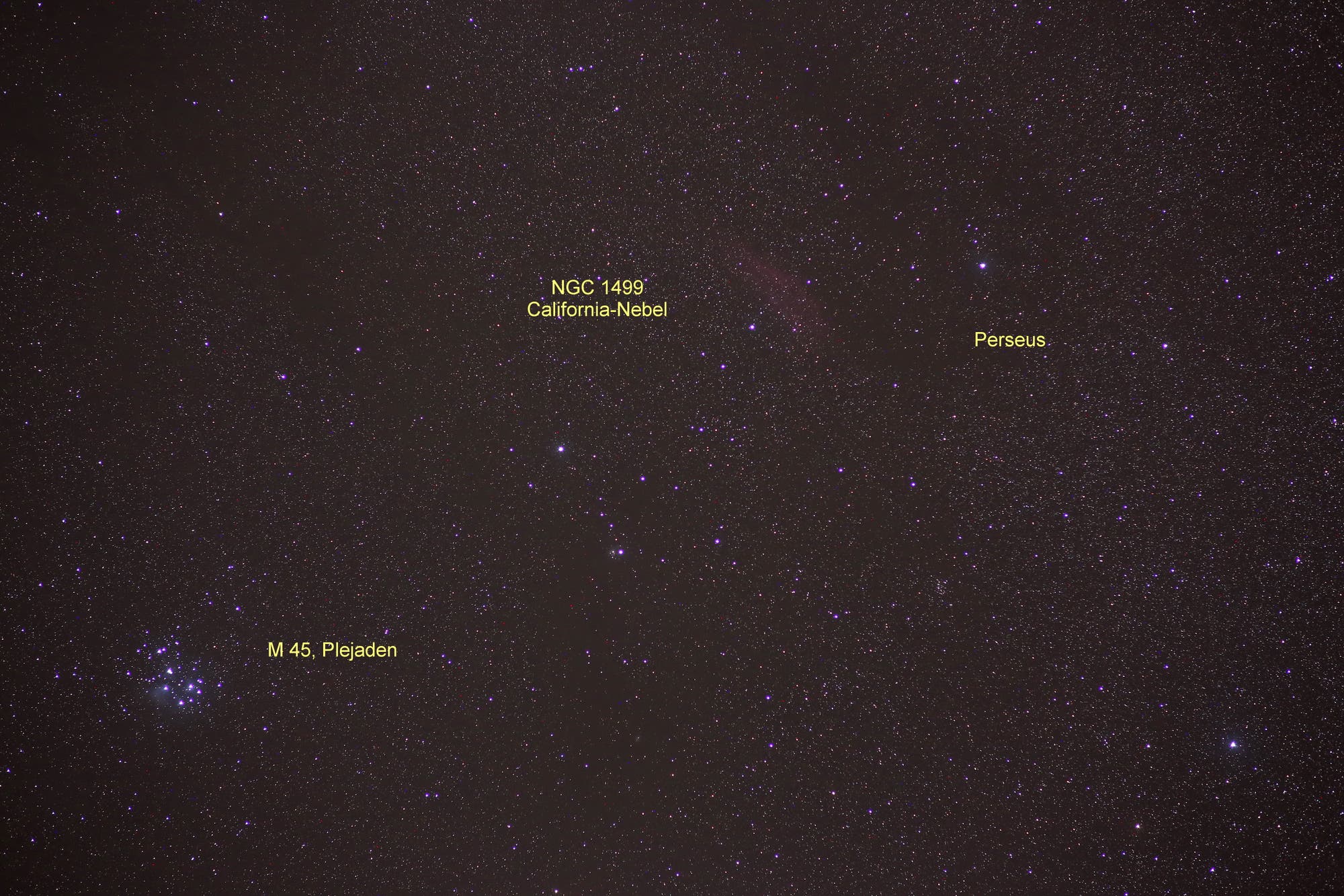 M 45 und NGC 1499 (OBjekte)