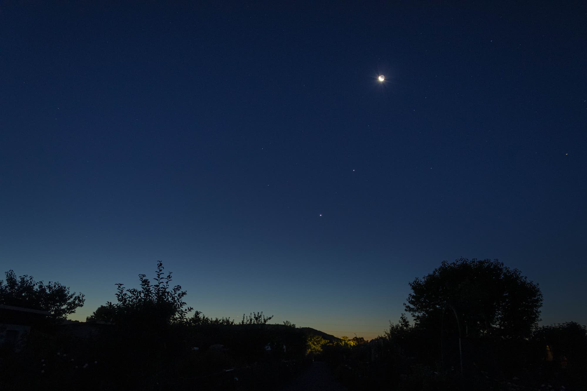 Merkur - Venus - Jupiter - Mond