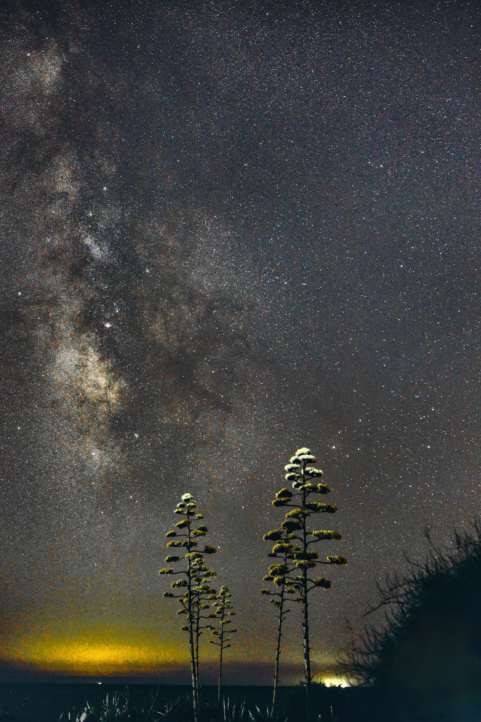 Milky way aligned