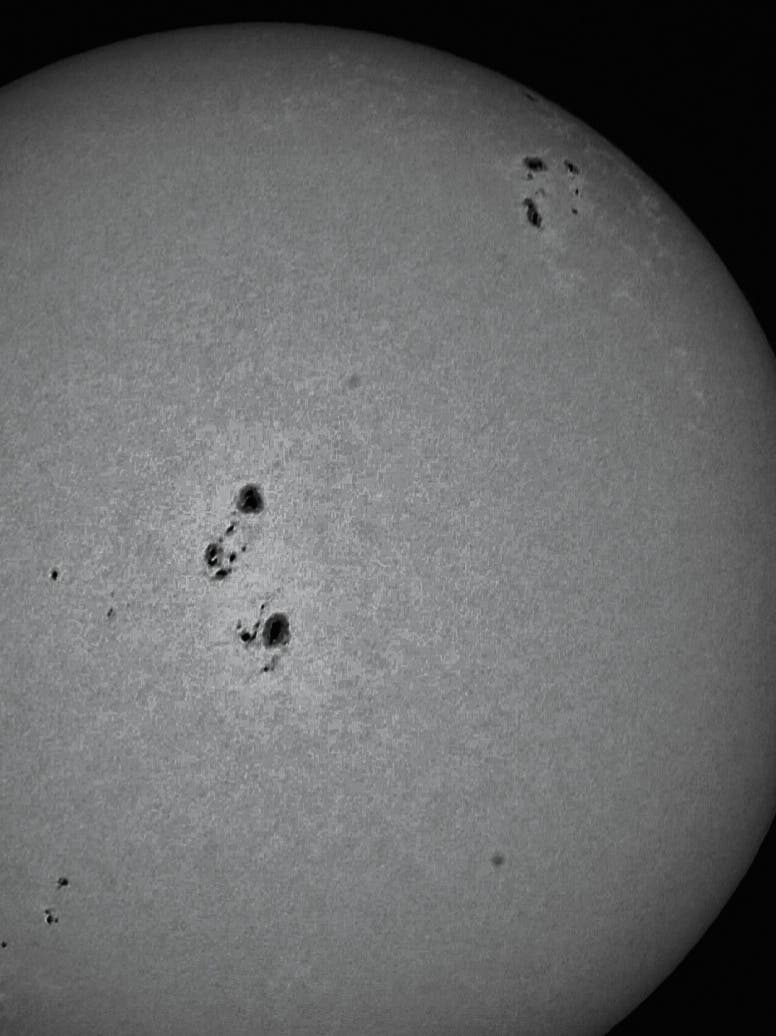Fourth shot giant current Sunspots Ragusa Italy Sicily 