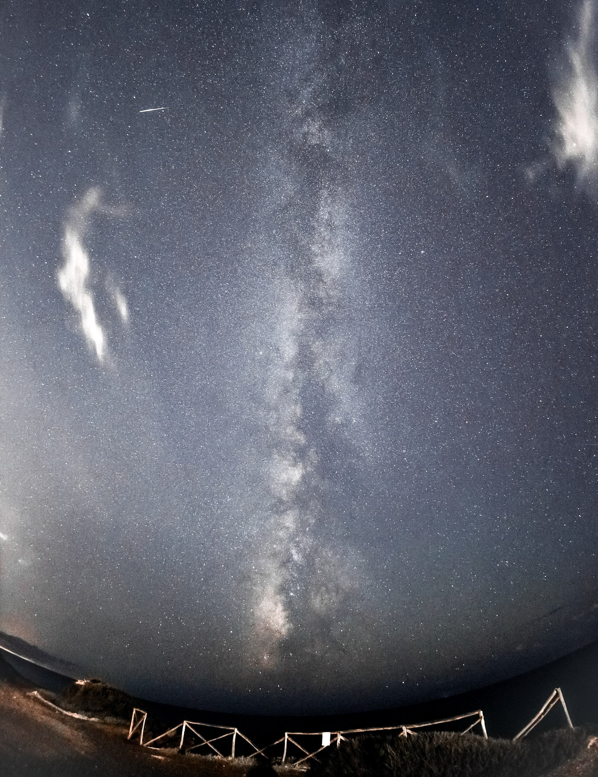 Meteor passage Punta Braccetto, Sicily Italy  