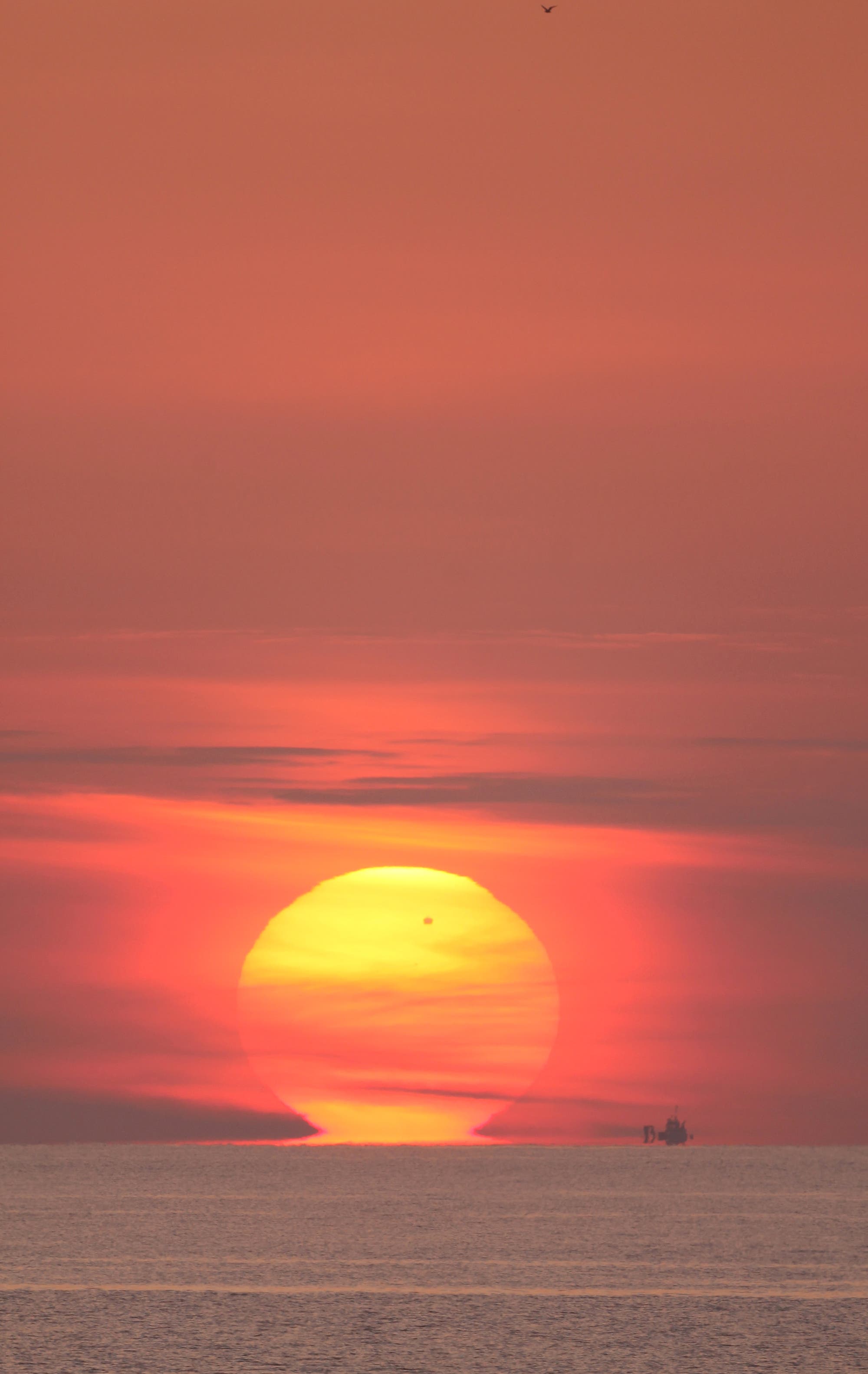 Sonnenaufgang mit Venustransit