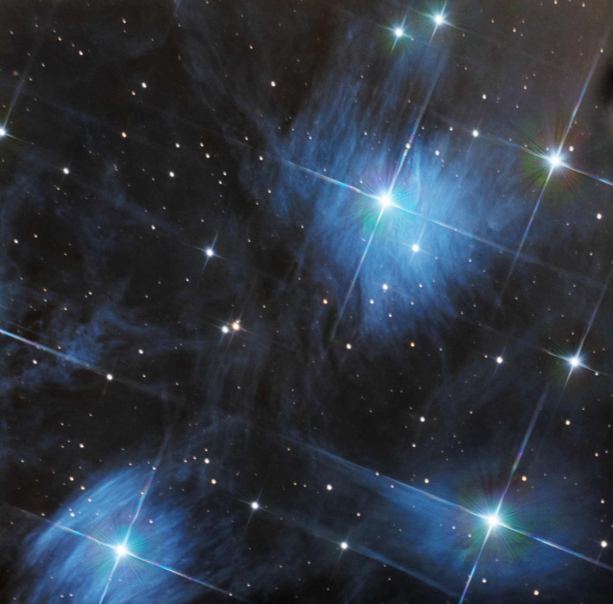 Ausschnitt der Plejaden