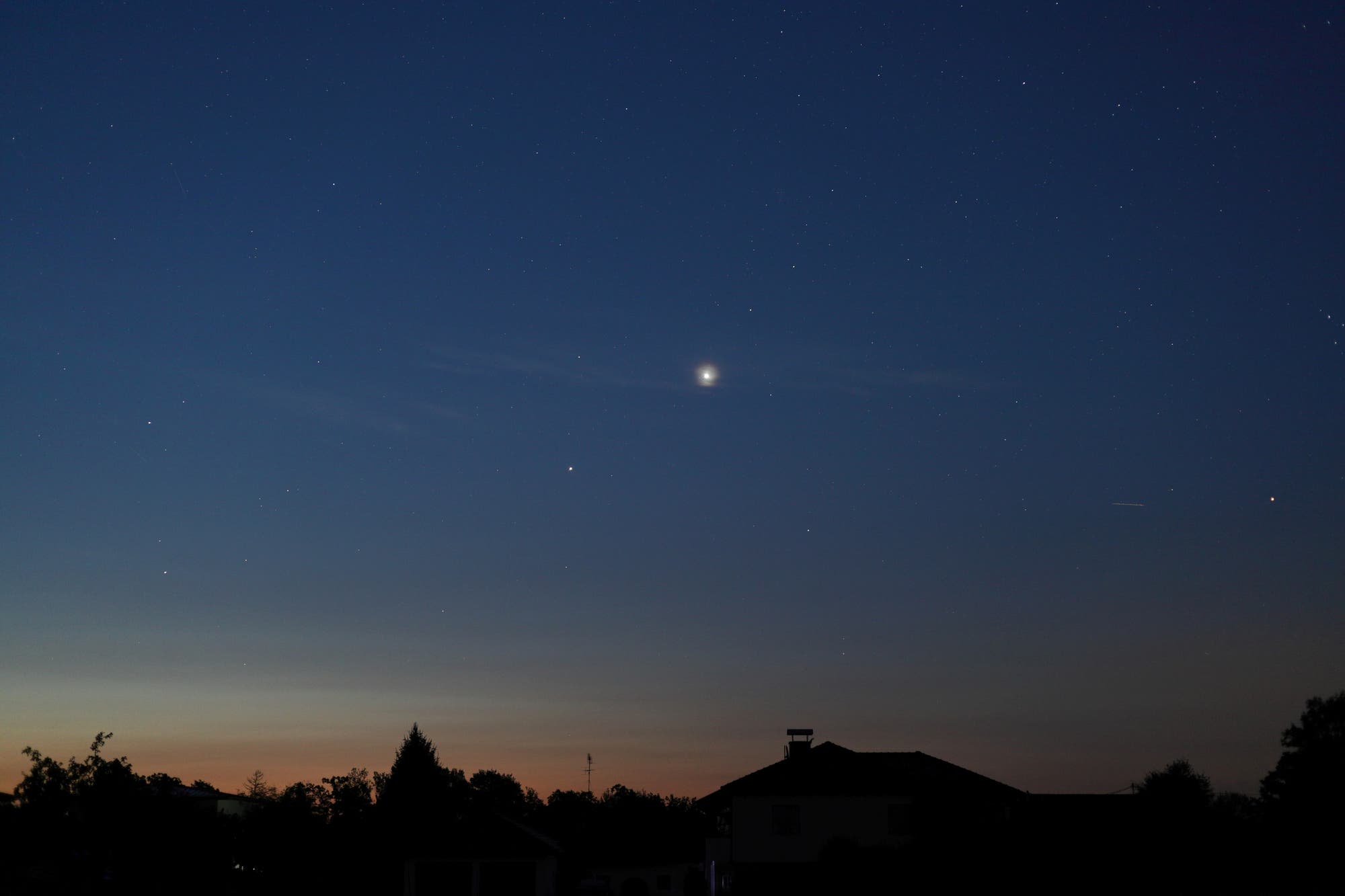 Venus und Jupiter, 7. August 2025 (2)