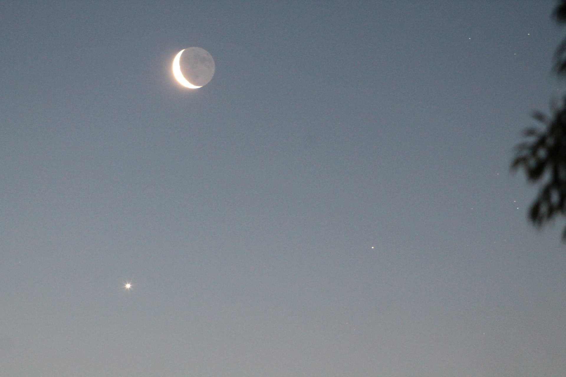 Mond, Venus, Aldebaran