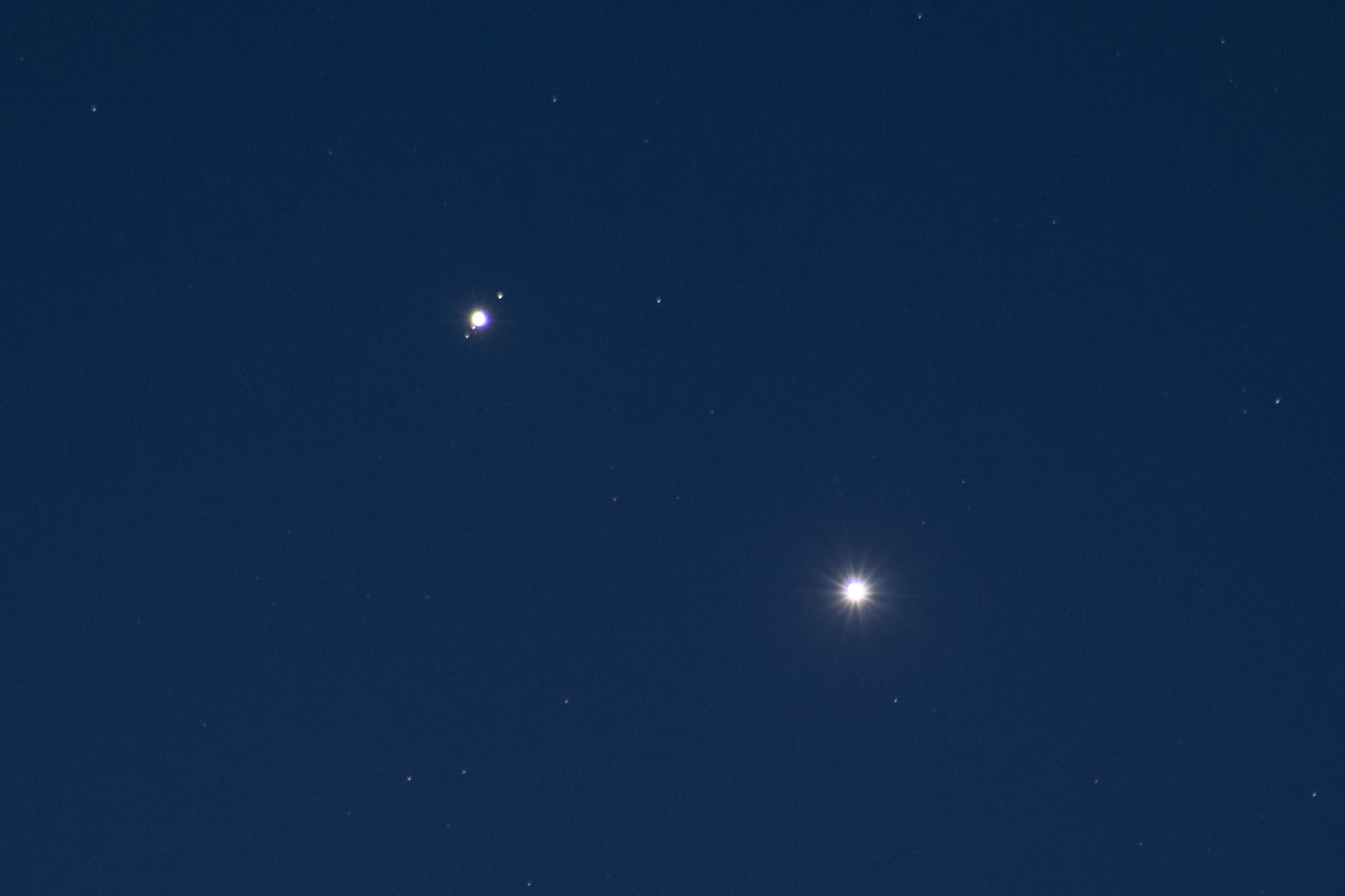 Konjunktion von Jupiter und Venus