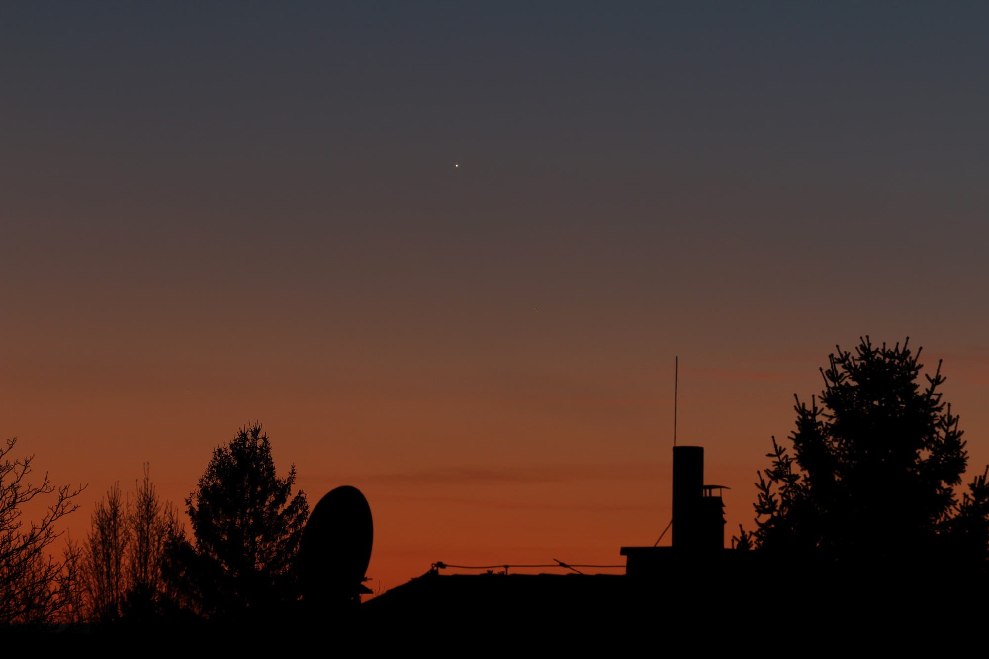 Abendsterne Venus und Merkur