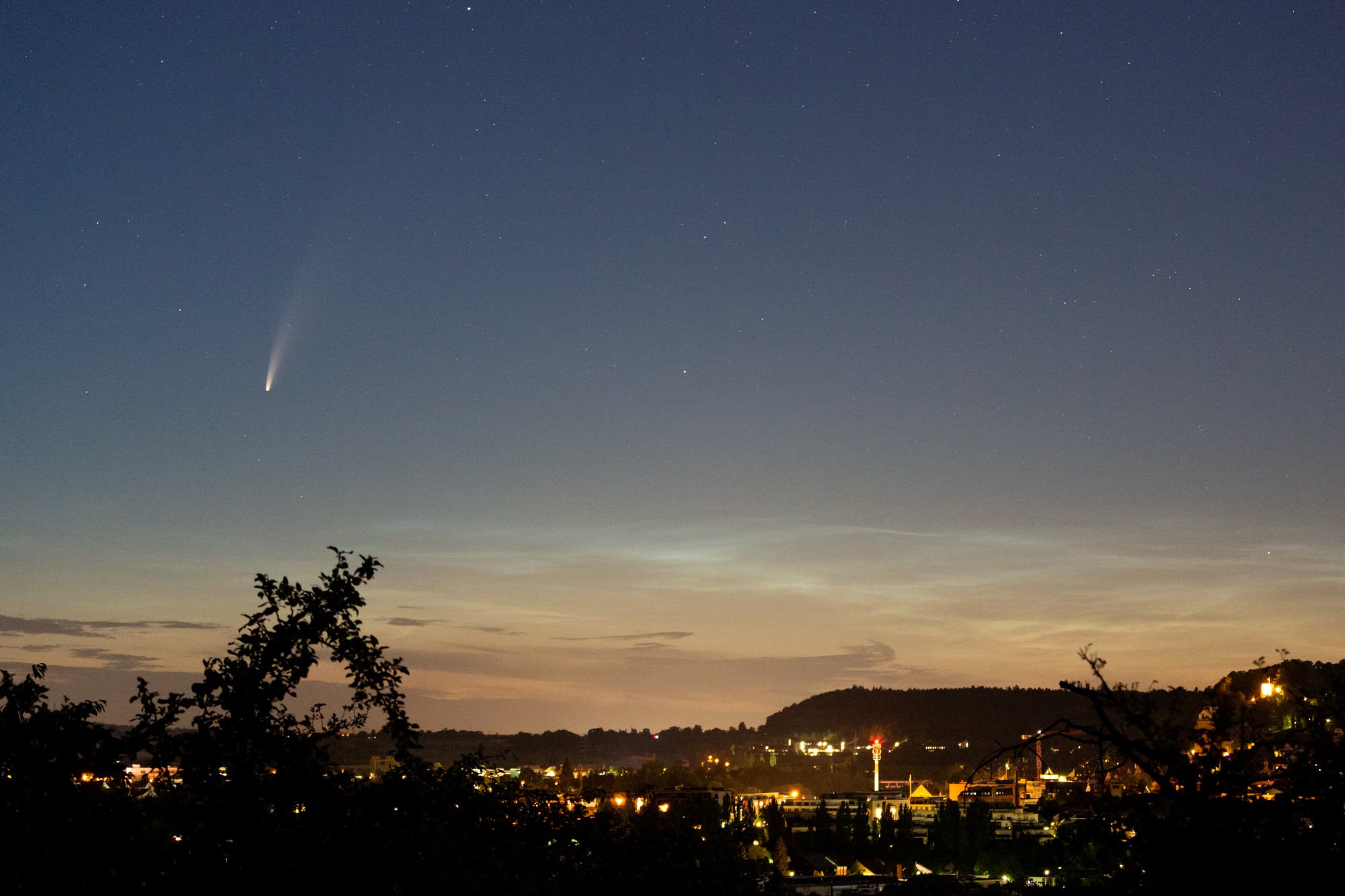 Komet c/2020 F3 (Neowise) über Herrenberg