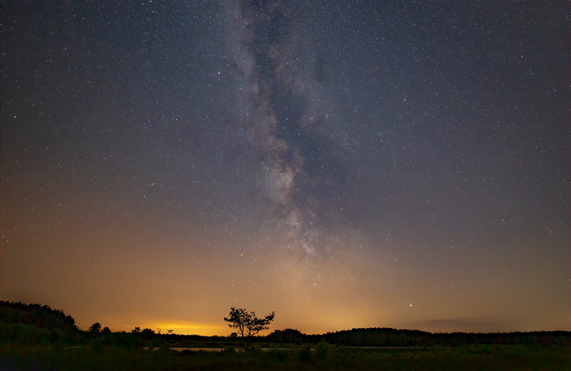 Mitternacht am kleinen Heidessee