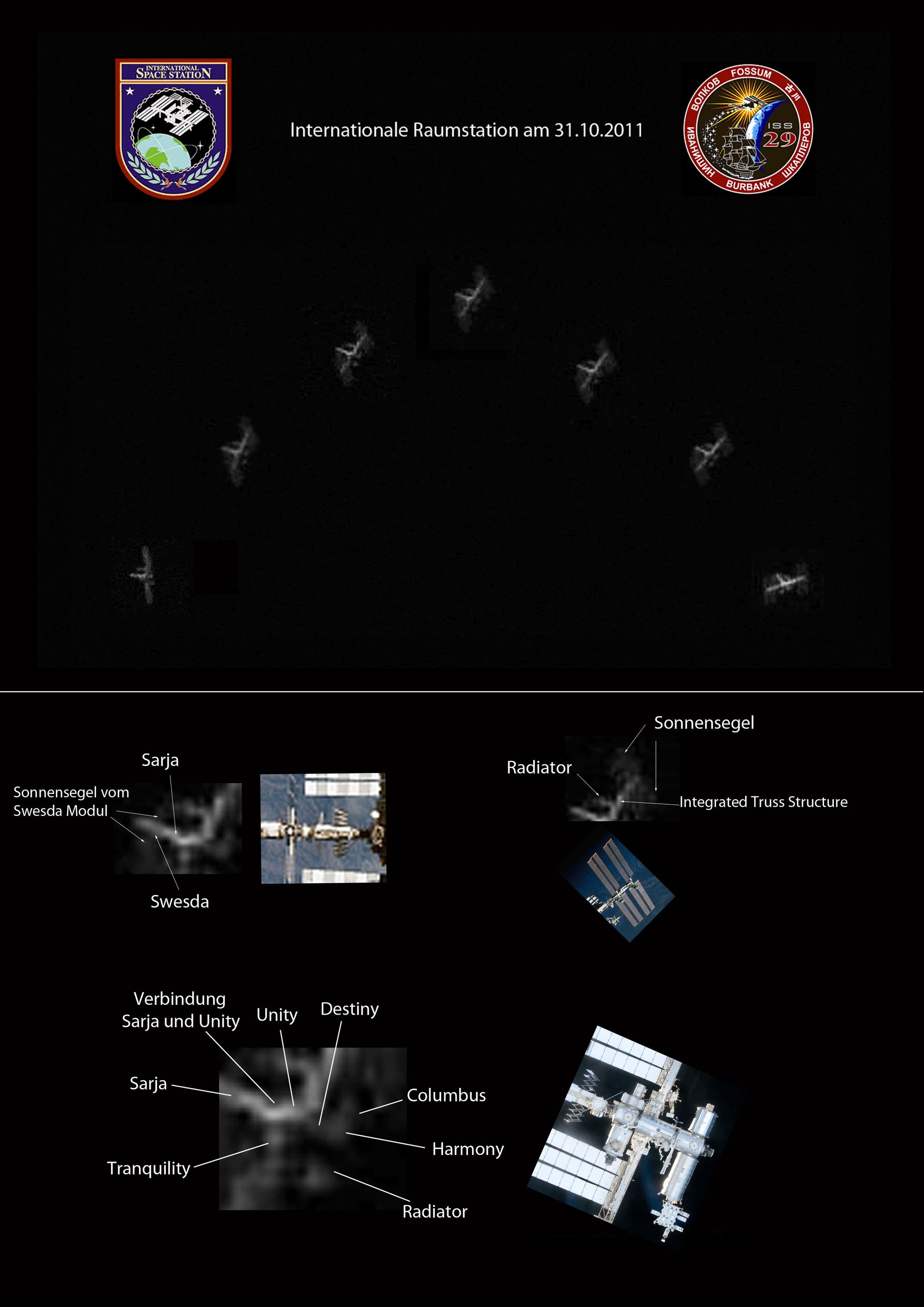 ISS mit Details