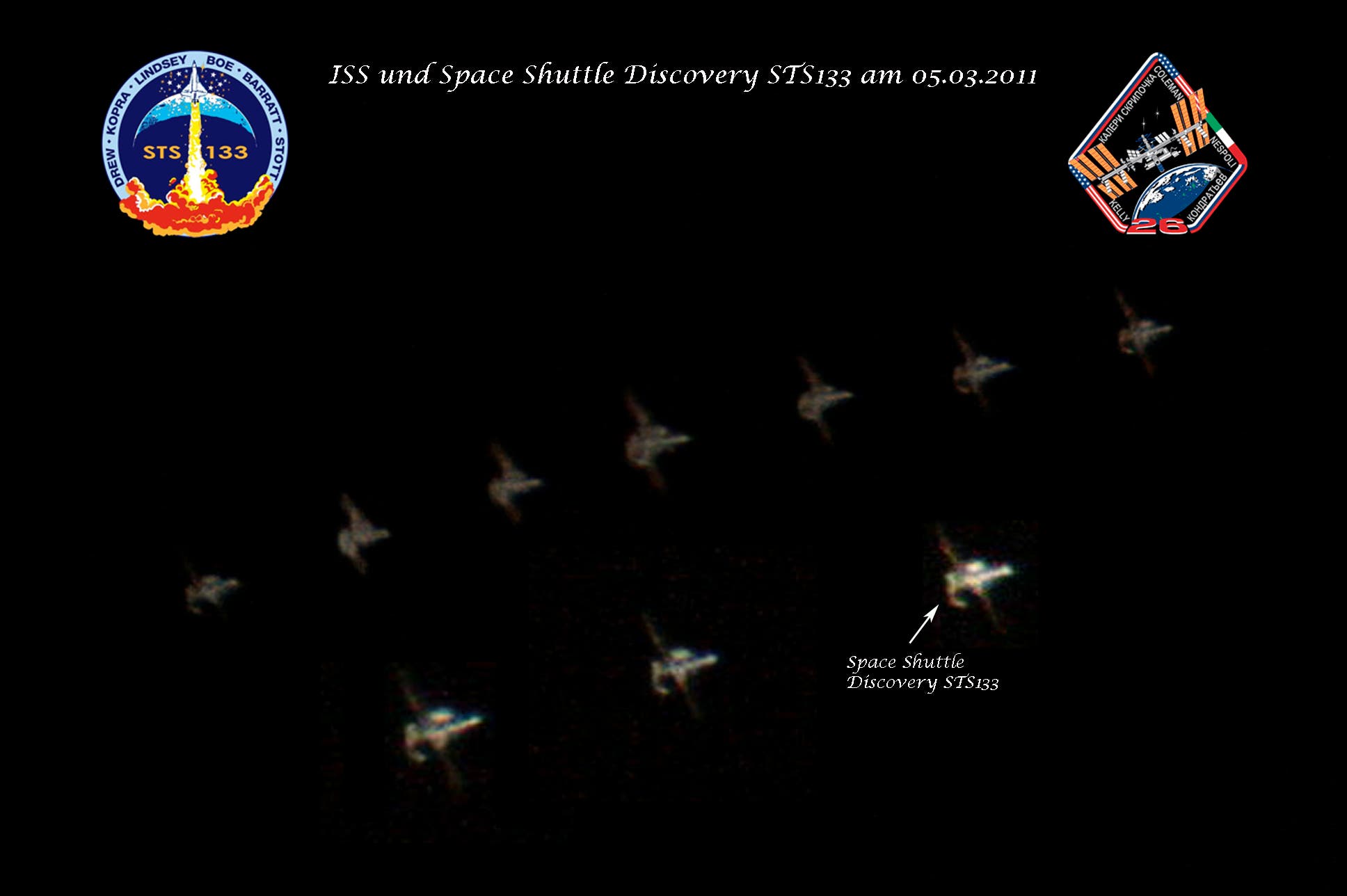 ISS und Shuttle Discovery