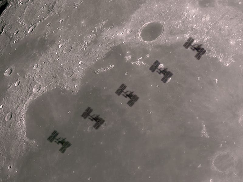 ISS Mond-Transit