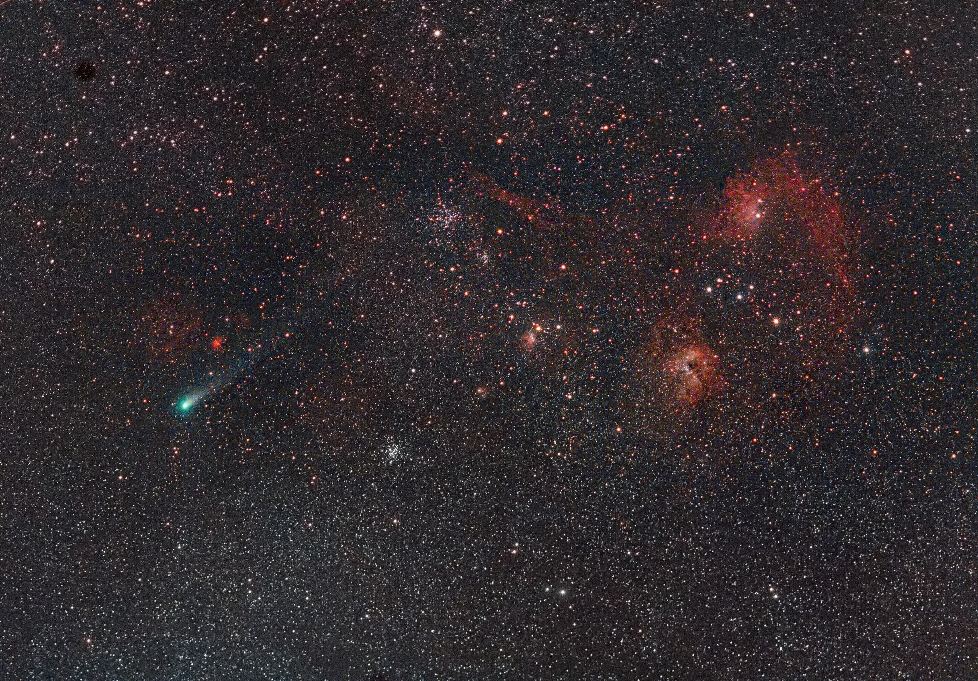 Komet 21P/Giacobini-Zinner im Sternbild Fuhrmann 