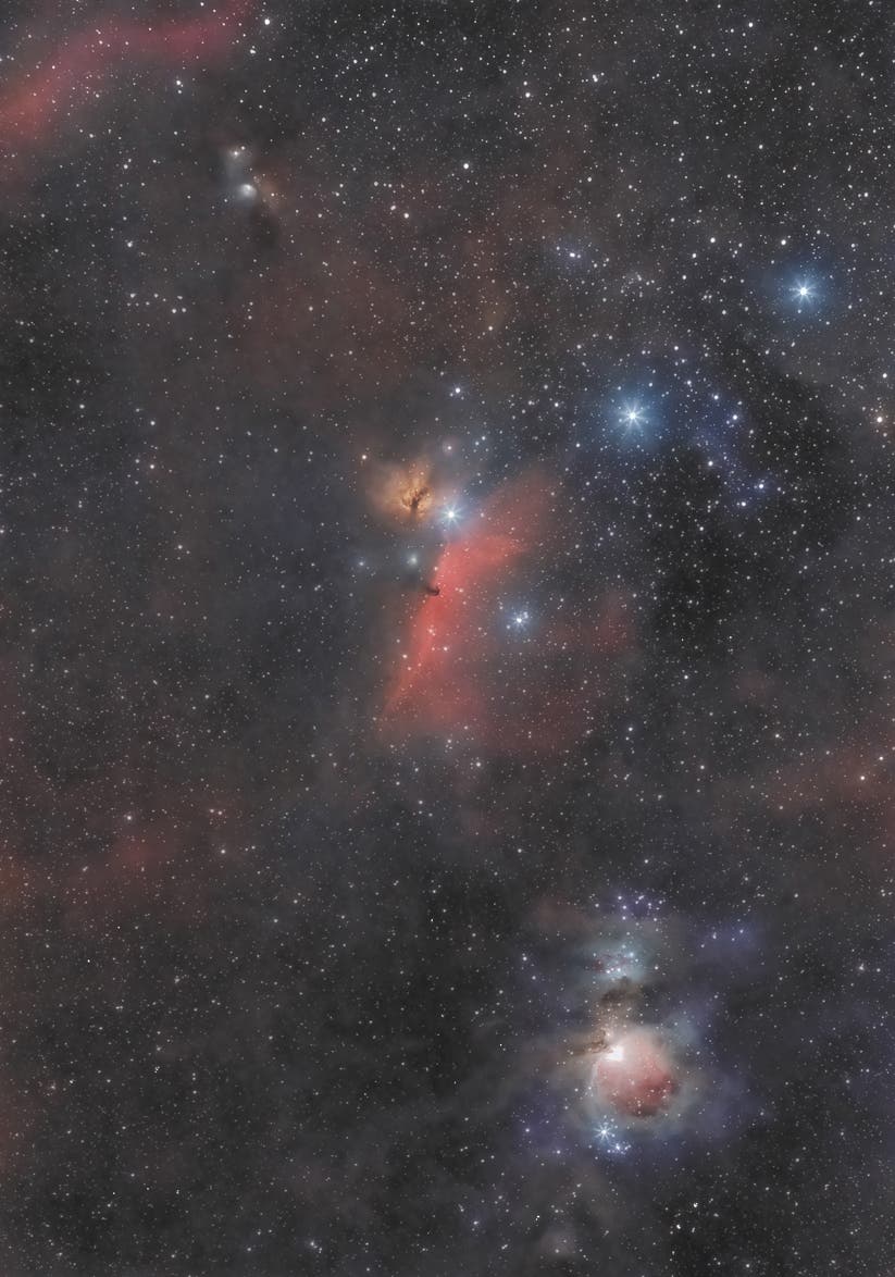 Region im Orion mit 85 mm