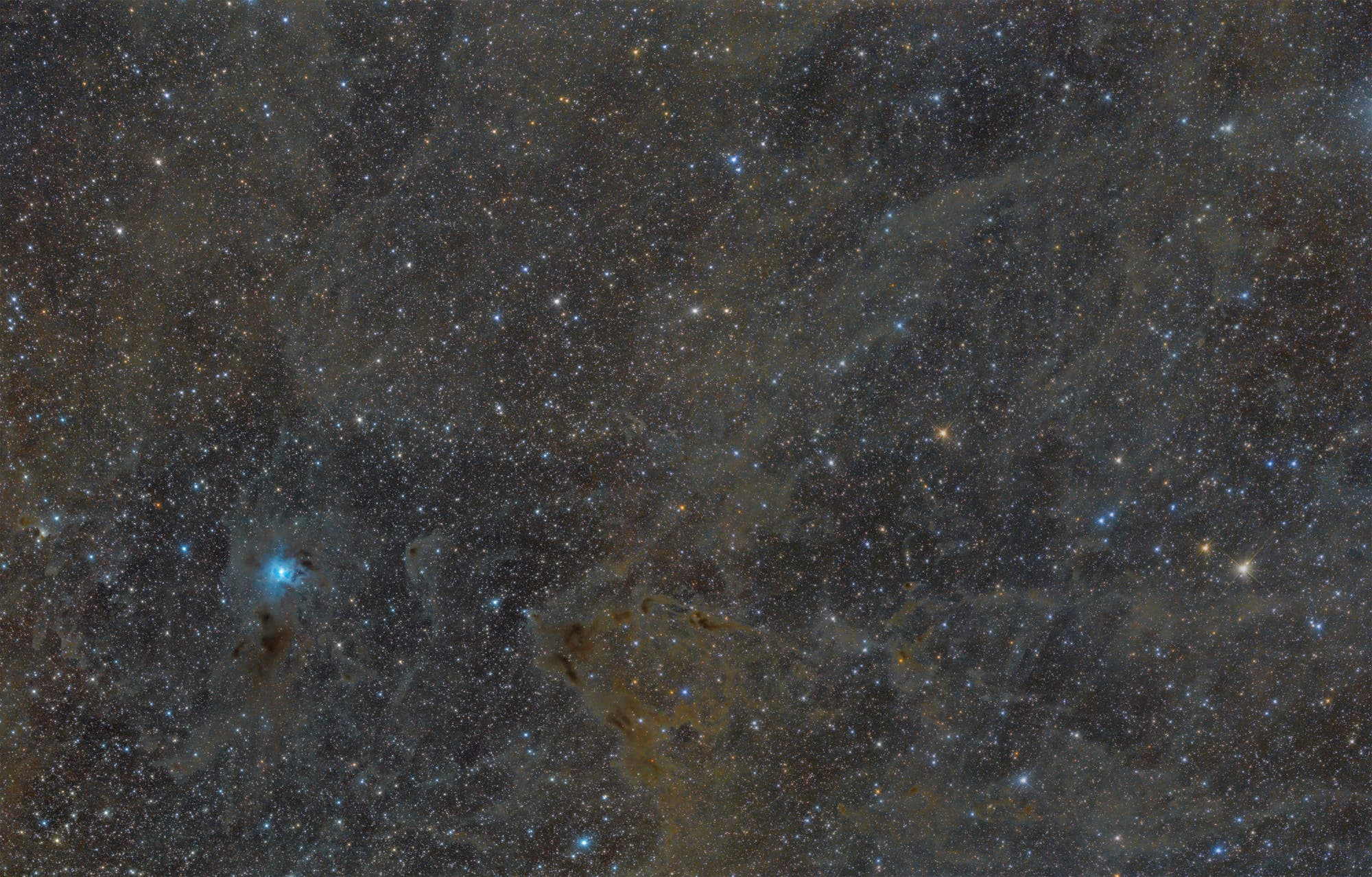 NGC 7023, Iris-Nebel Mosaik