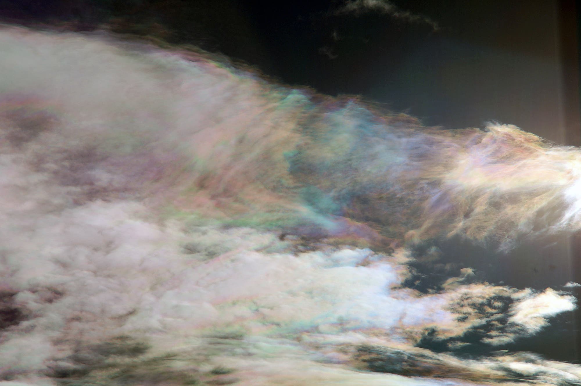 Schönes Farbenspiel in den Wolken