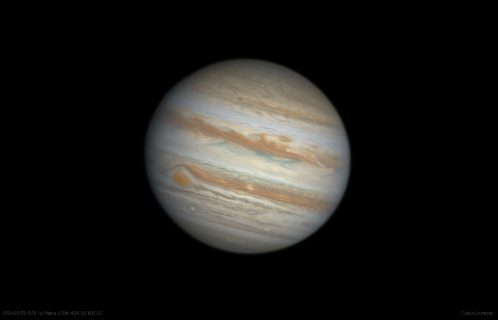Jupiters Wolkenstrukturen ändern sich