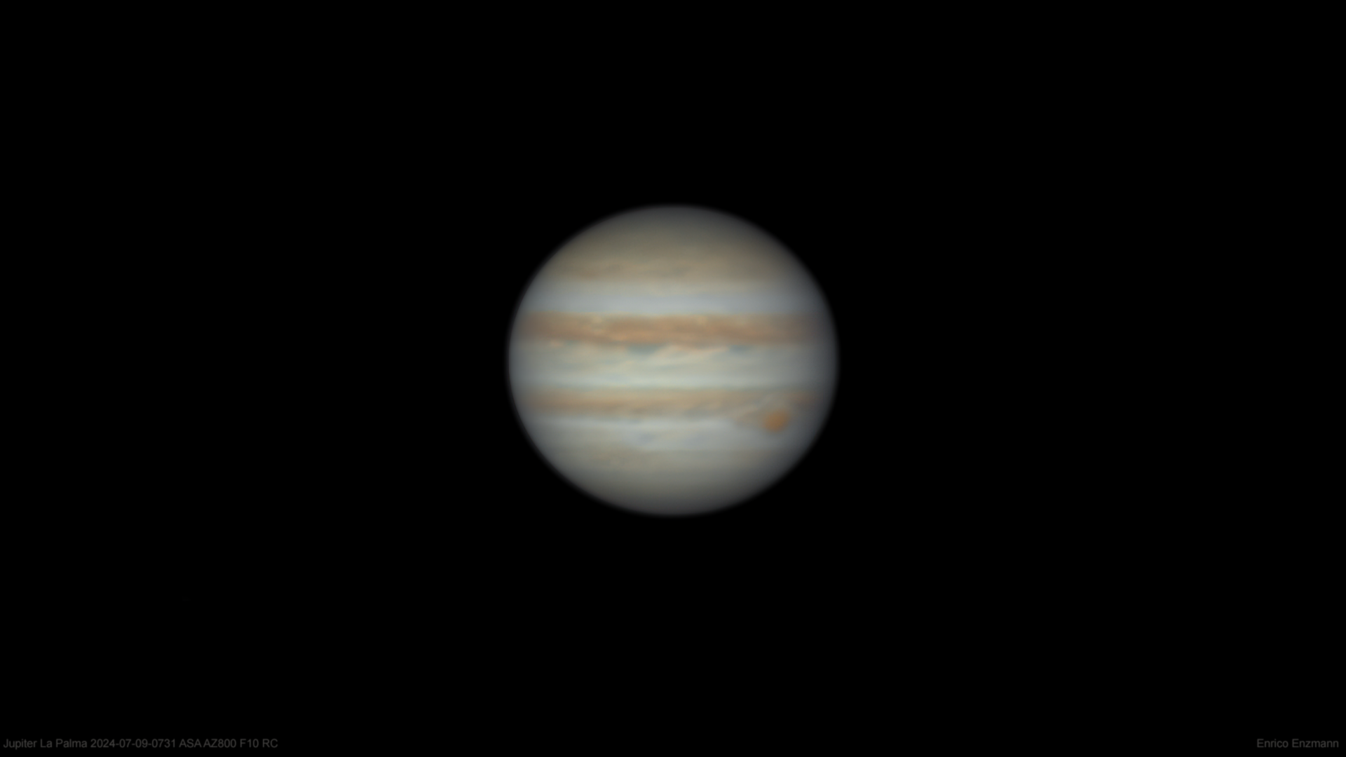 Sehr frühes Jupiterbild Tageslichtaufnahme