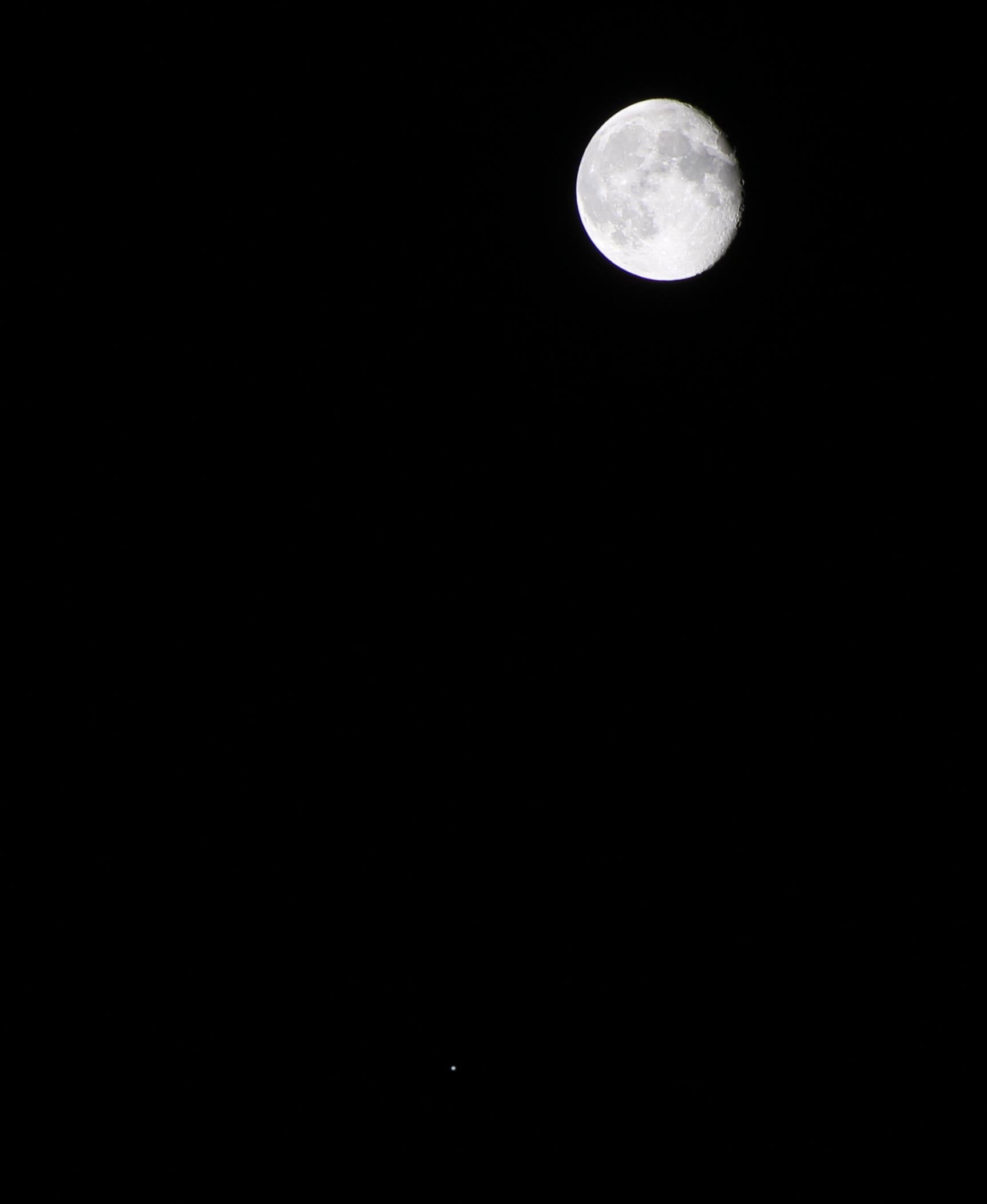 Mond und Jupiter