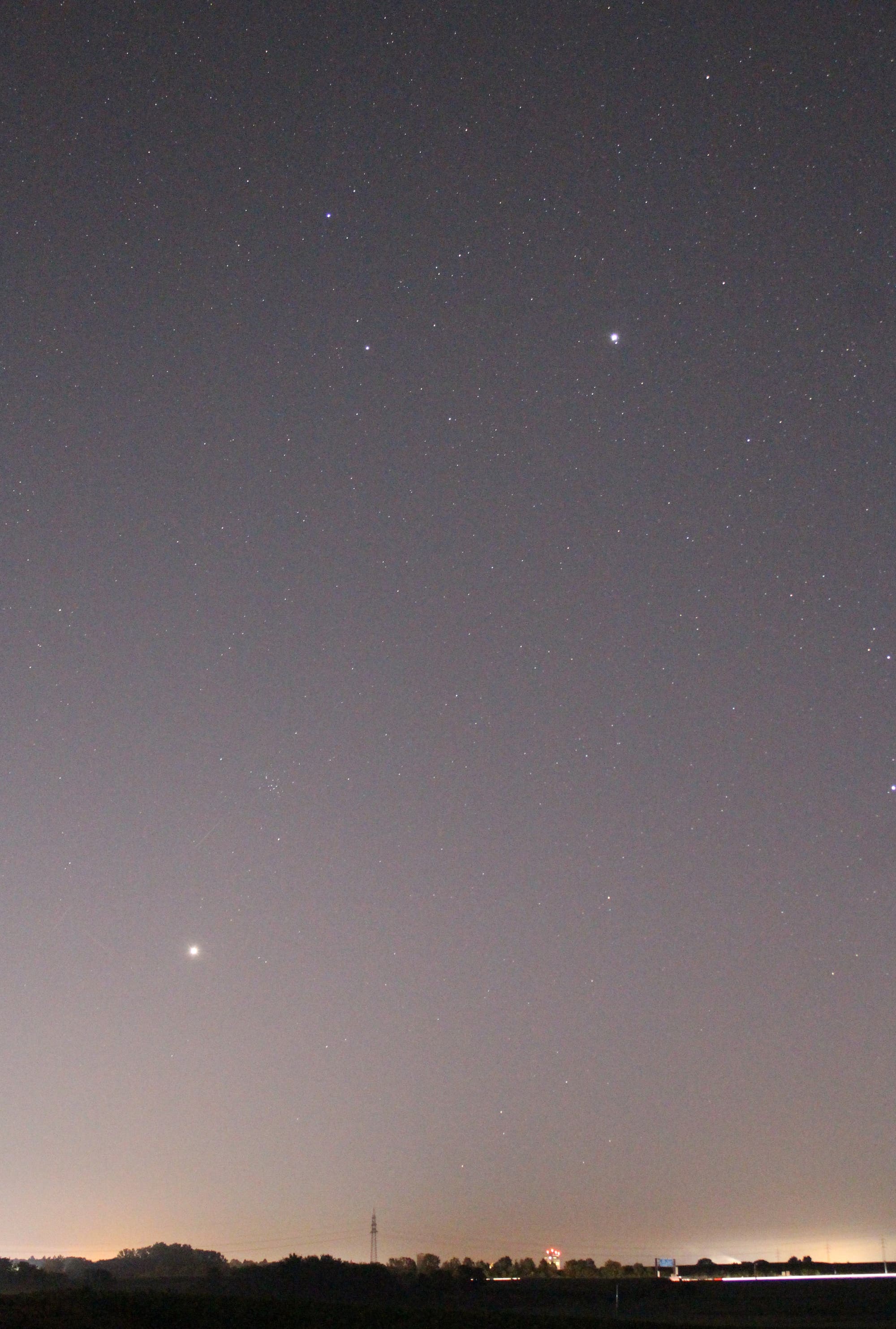 Venus und Jupiter am Morgenhimmel