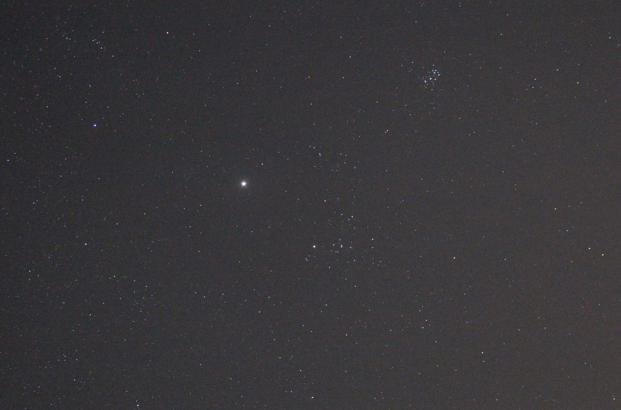 Jupiter im Sternbild Stier