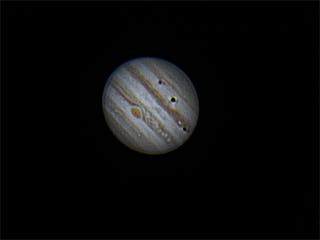 Io und Ganymed ziehen vor Jupiter vorbei, Teil 2