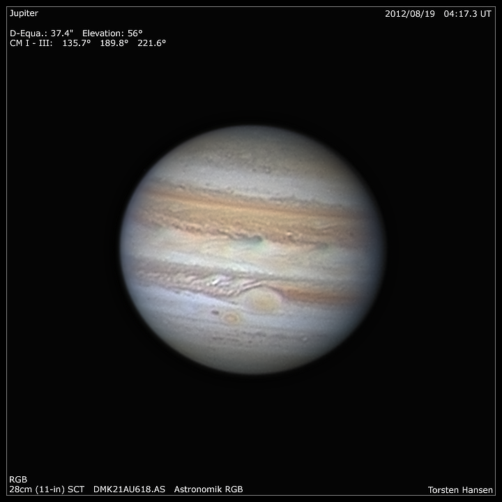Jupiter mit GRF und Oval BA