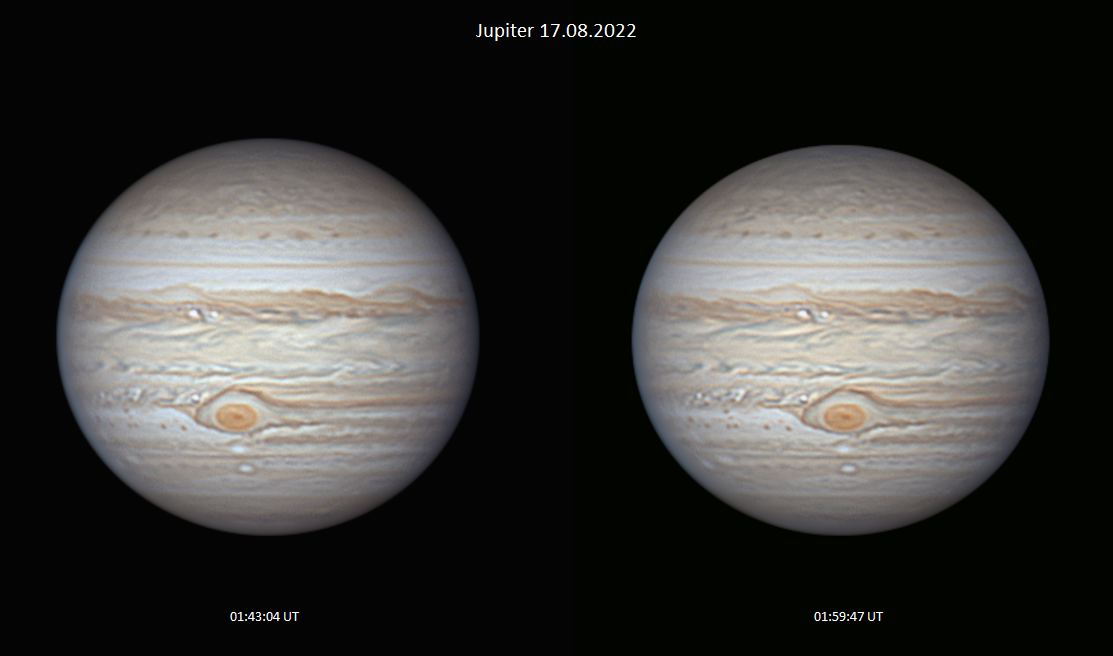 Jupiter am 17. August 2022