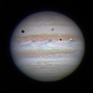 Jupiter mit Doppeltransit