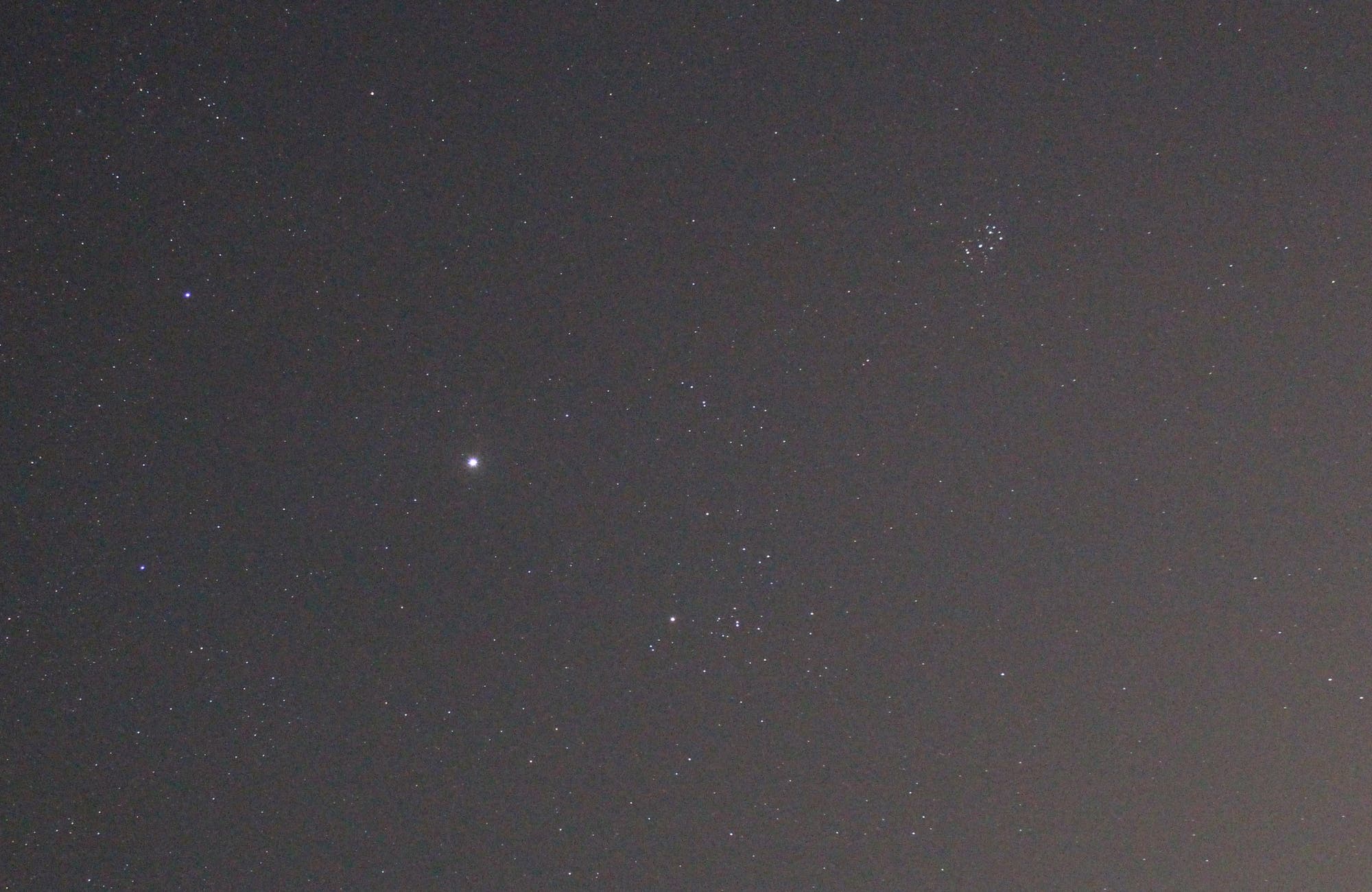 Jupiter im Sternbild Stier