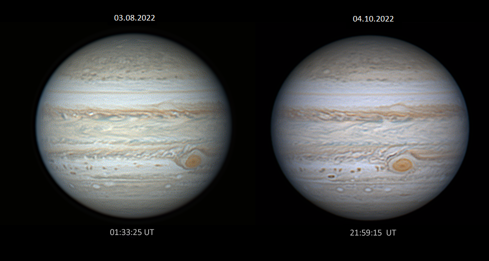 Jupiter im Vergleich