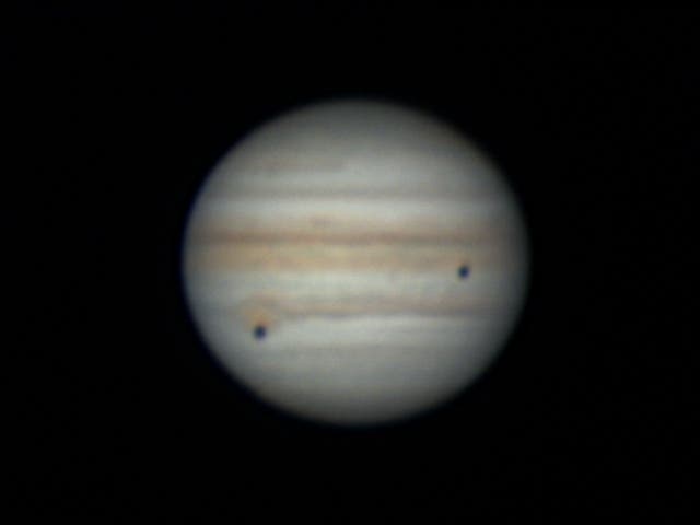 Jupiter, Kallisto und Io am 30. Juli 2021 - 1