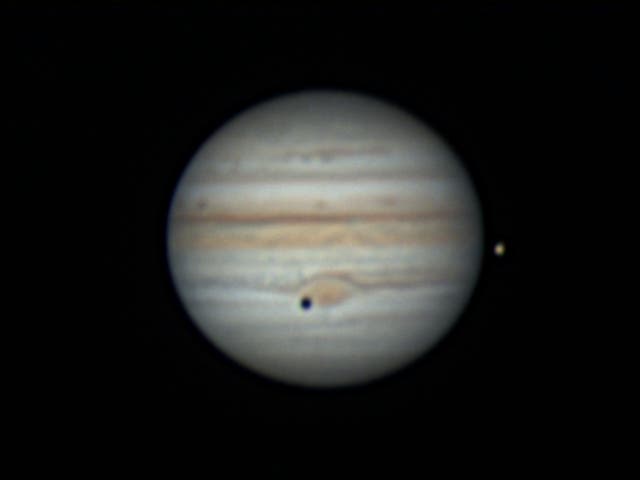 Jupiter, Kallisto und Io am 30. Juli 2021 - 3