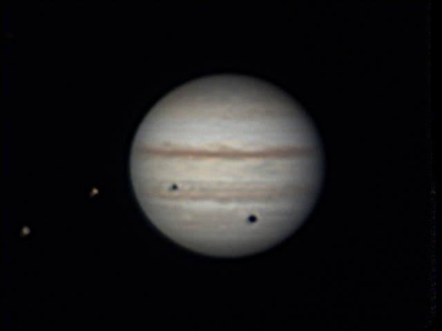 Doppelter Mondschatten auf Jupiter
