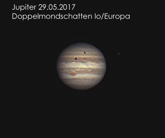 Doppelmondschatten auf Jupiter