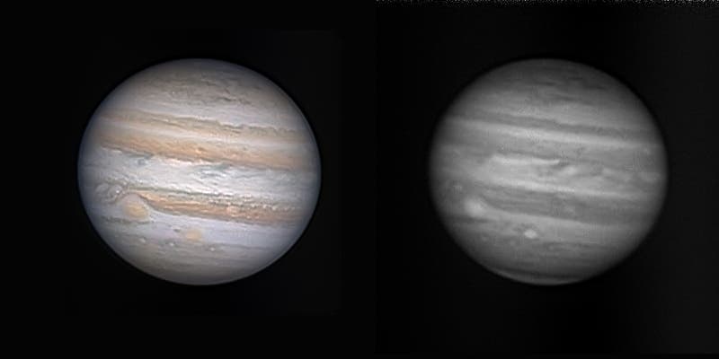 Jupiter (RGB und Methanband) am 7.12.2012