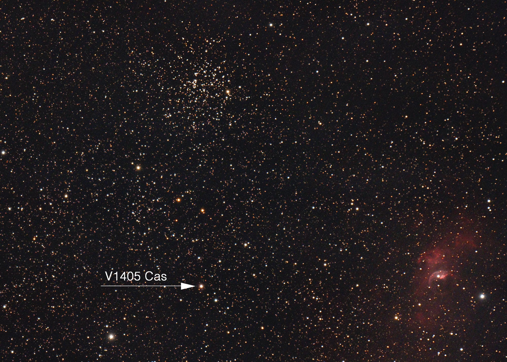 Nova in Cassiopeia ist V1405 Cas