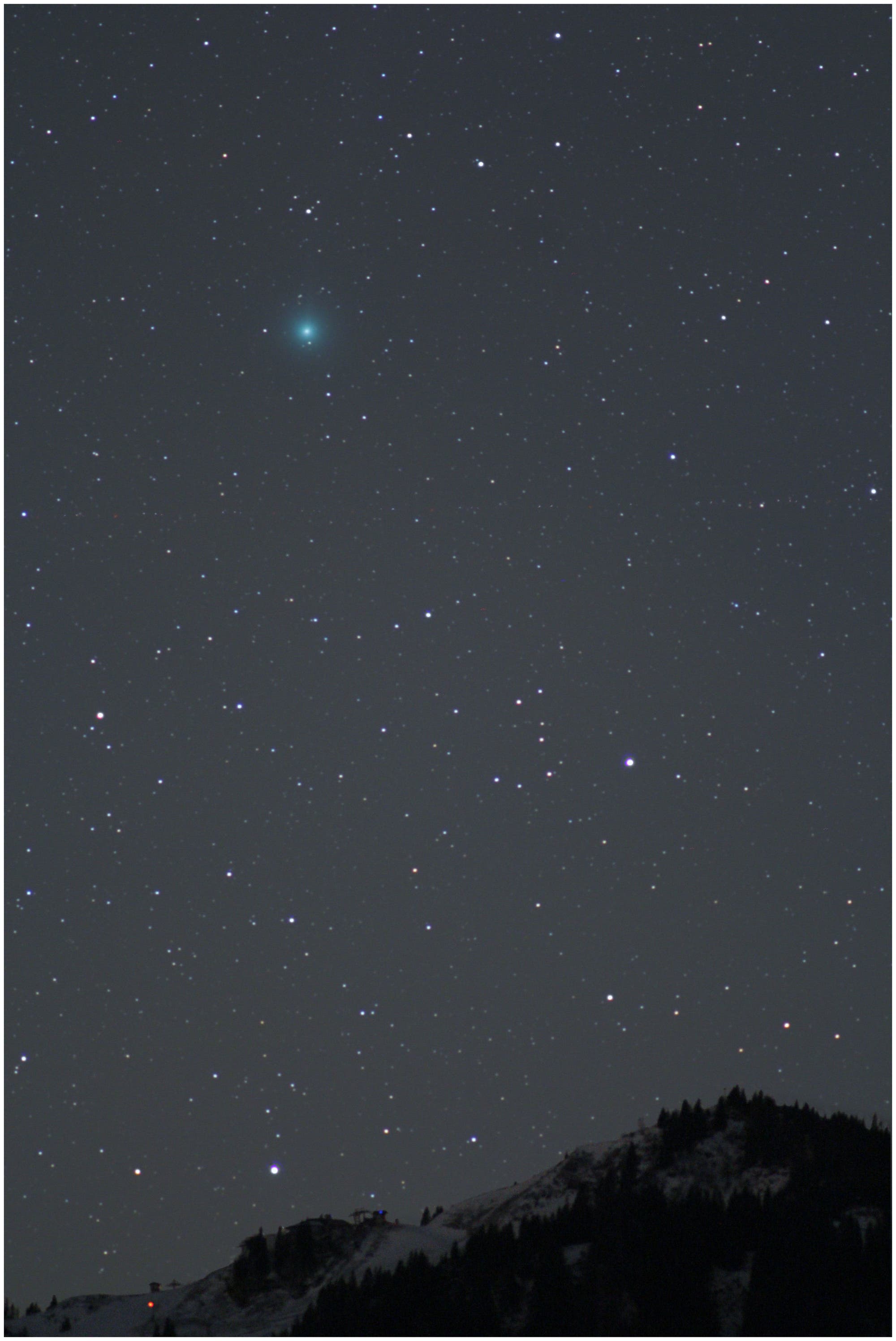 Komet C/2014 Q2 Lovejoy über dem Brauneck
