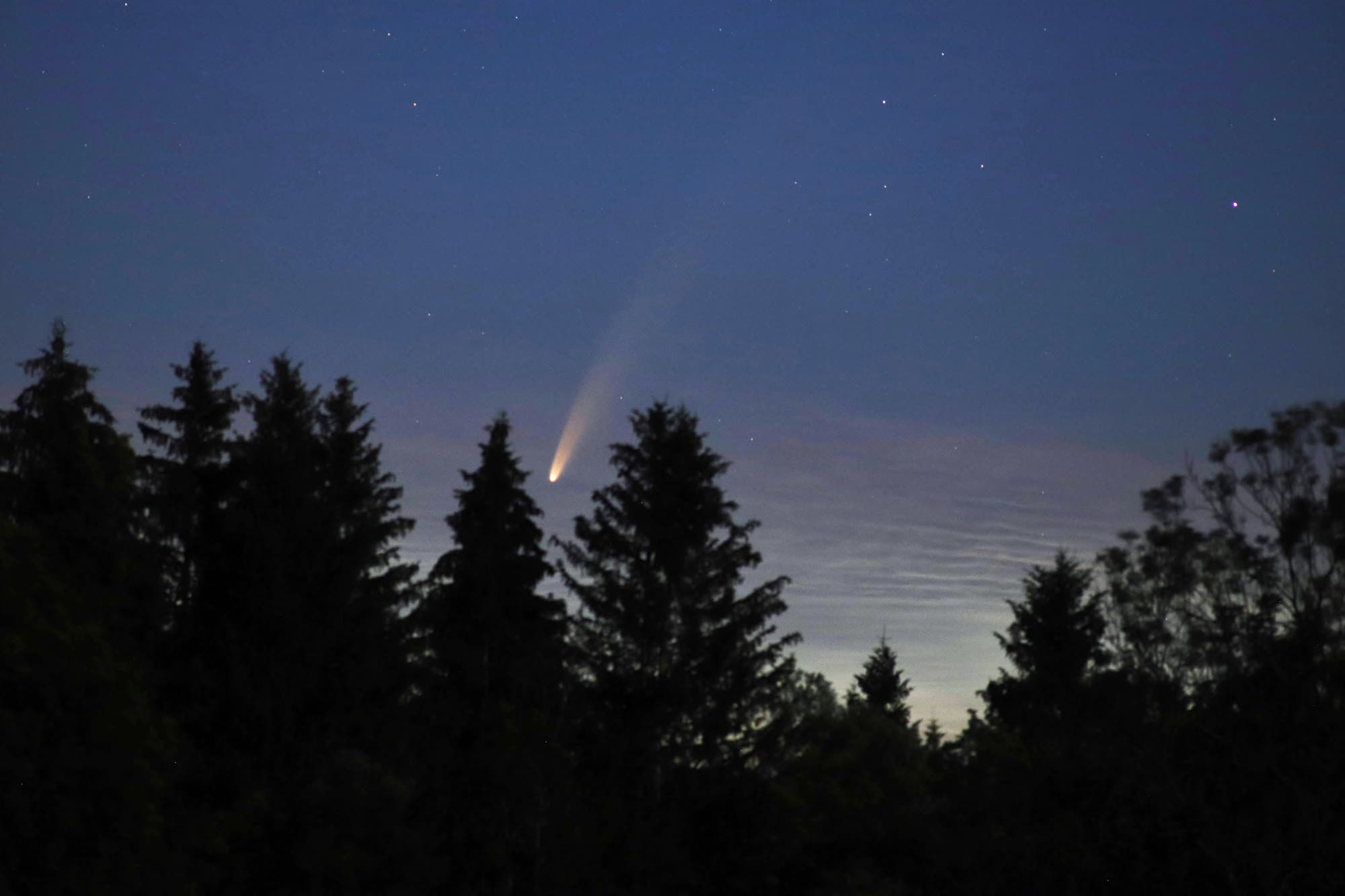 Komet C/2020 F3 NEOWISE am 8. Juli 2020