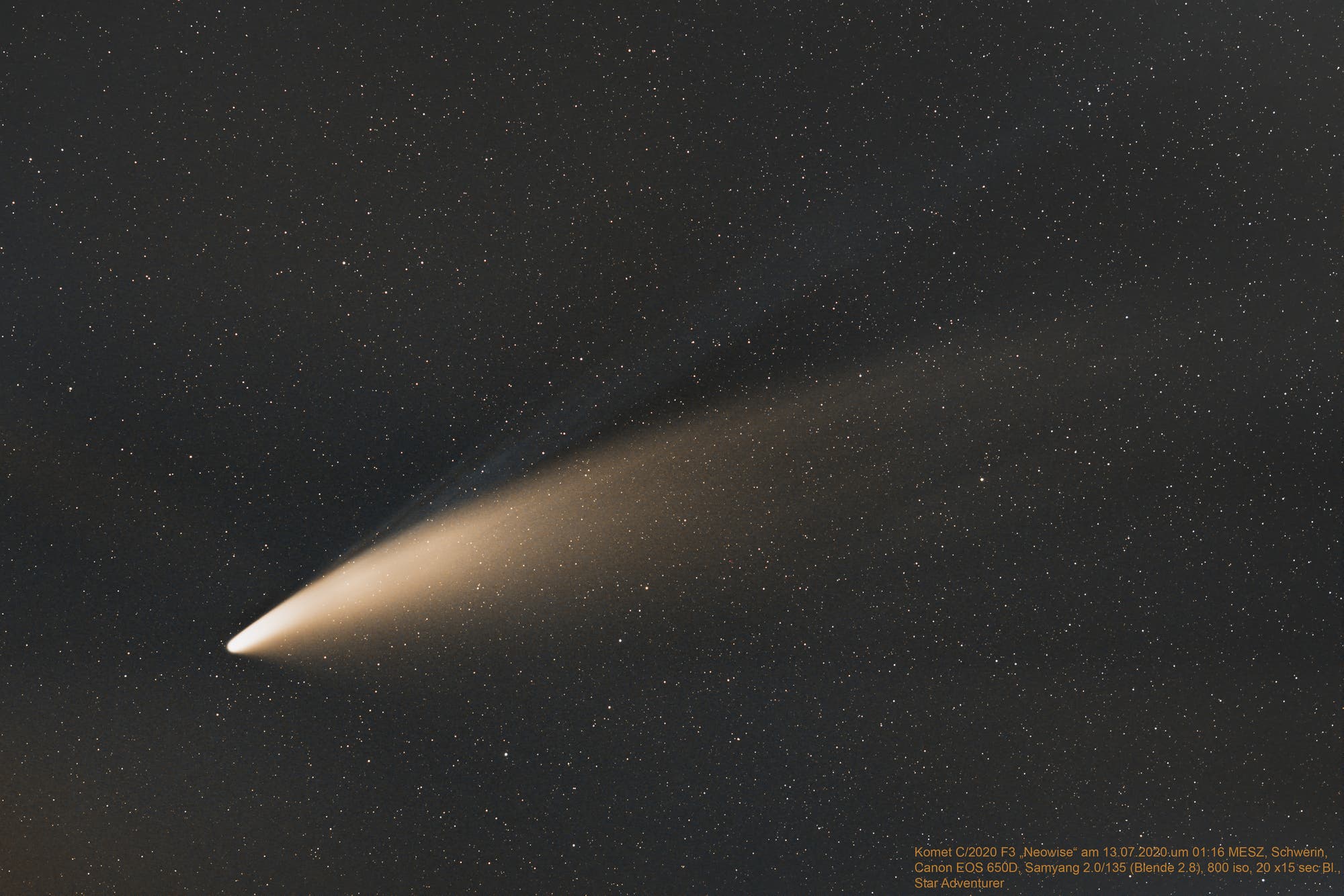 Komet "Neowise" C/2020 F3 am 13.Juli 2020