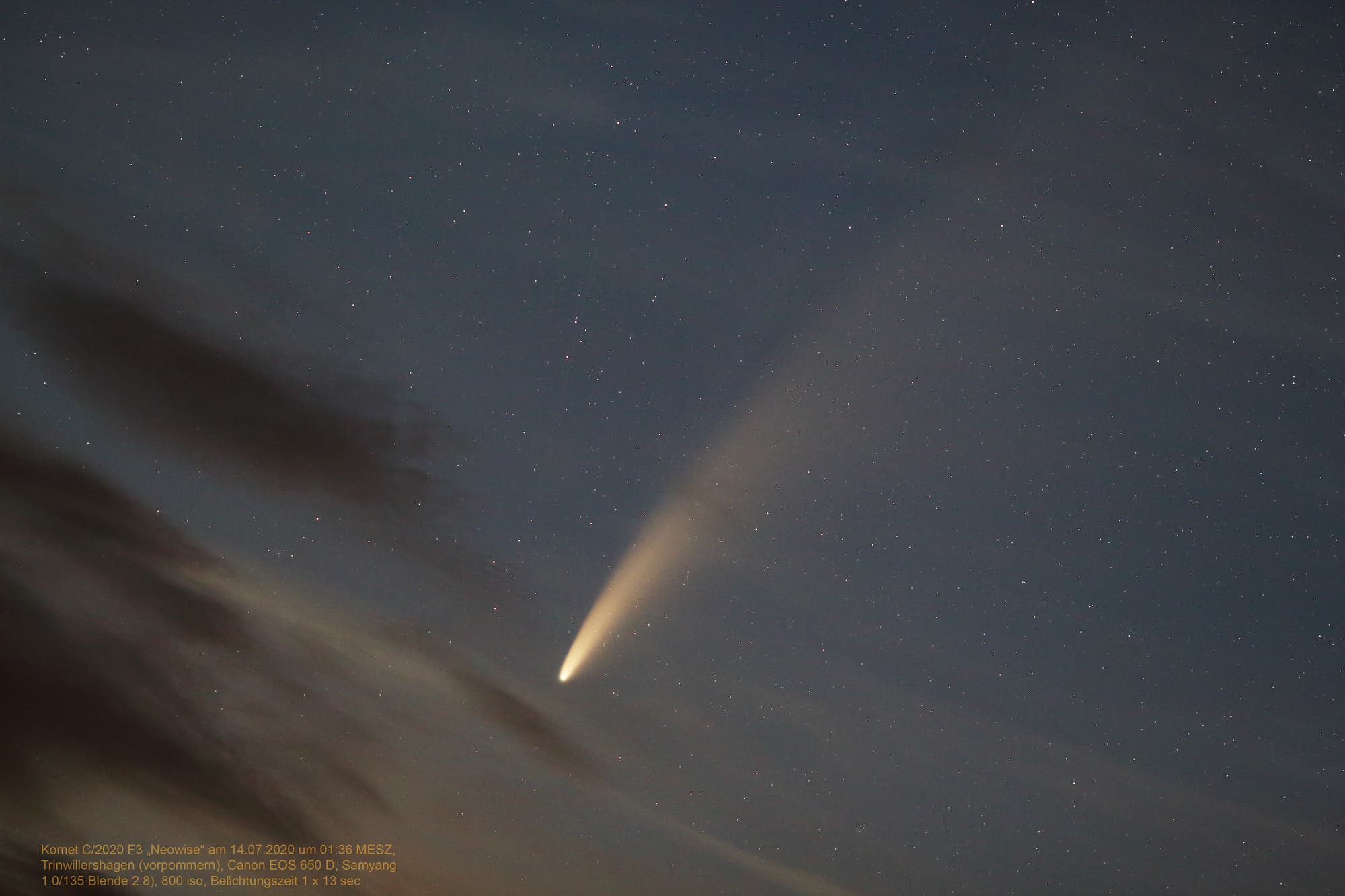 Komet "Neowise" C/2020 F3 am 14. Juli 2020 (2)