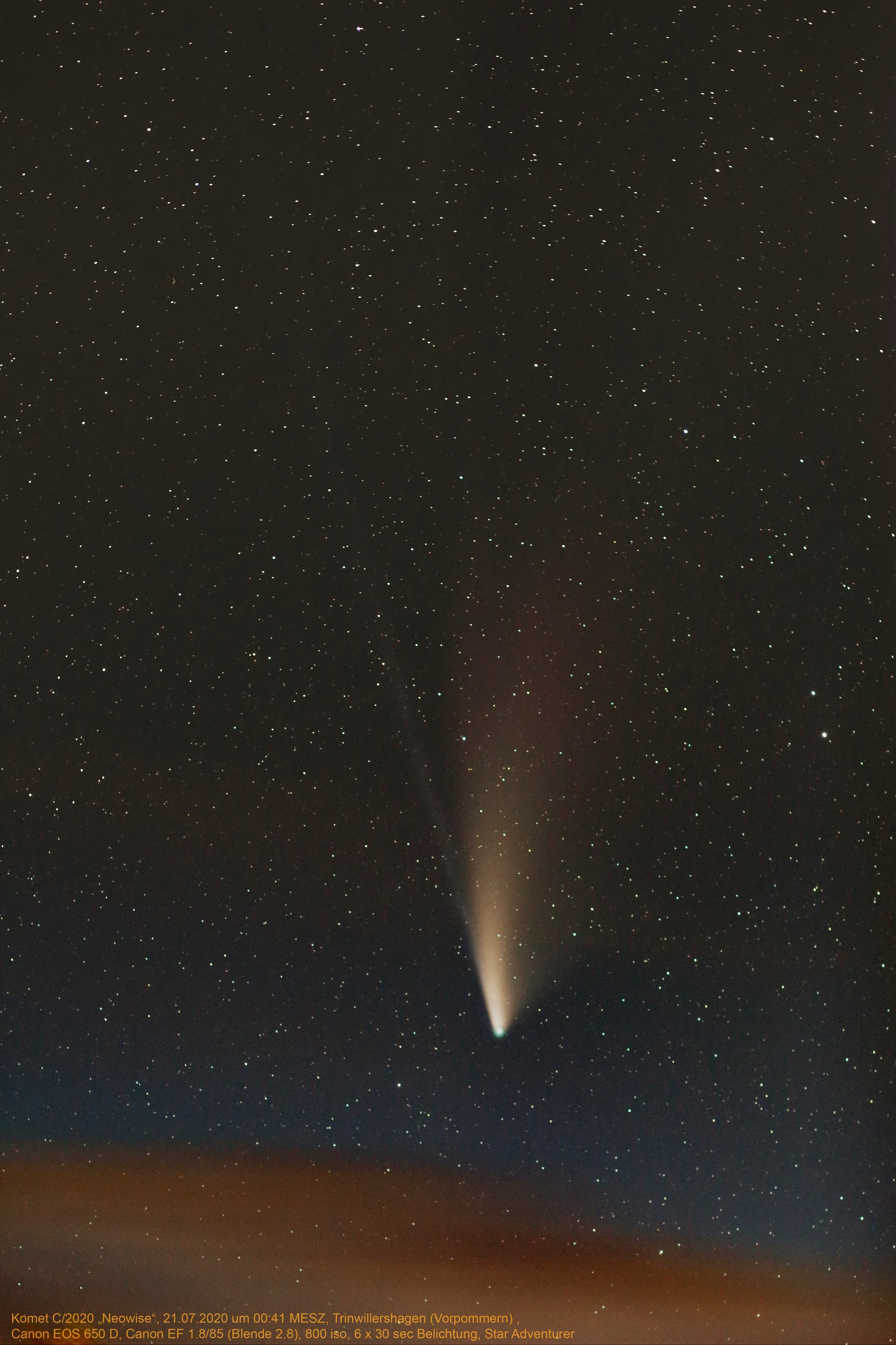 Komet "Neowise" C/2020 F3 am 21. Juli 2020