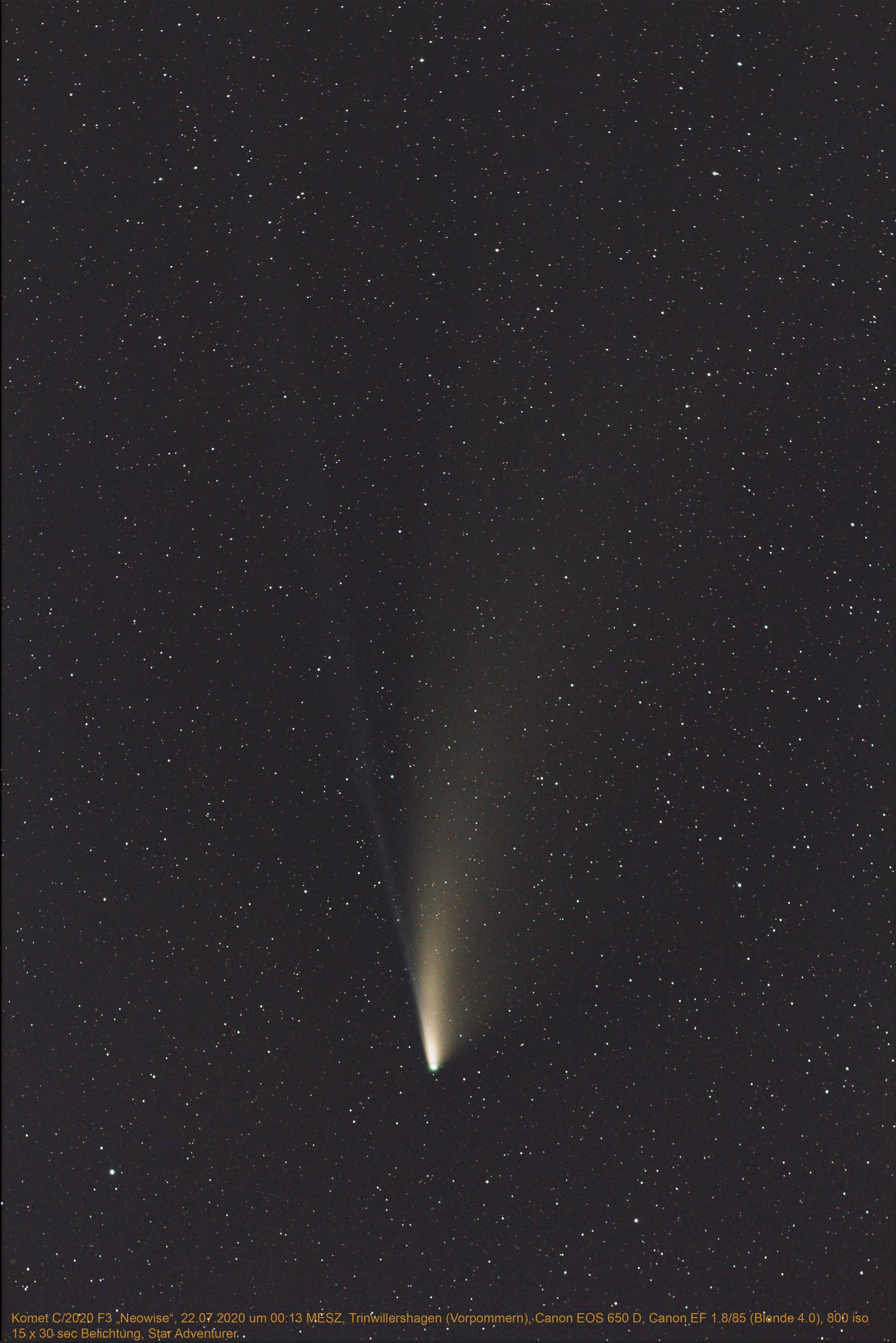 Komet "Neowise" C/2020 F3 am 22. Juli 2020 -2